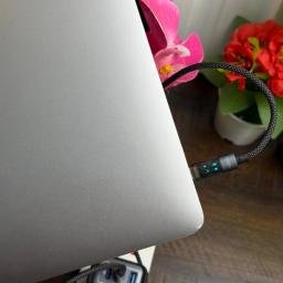 Oraimo DigiLine 100W Fast Charging Braided Cable with Real-Time Display | USB-C Power Cable view 2