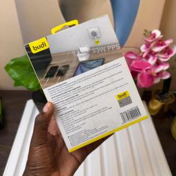 Budi PPS 35W Dual USB-C Fast Charging Station with QC 3.0 & Built-In Cable (UK Plug) view 5