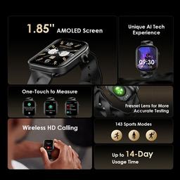 oraimo Watch Pro AM 1.85″ AMOLED IP68 Smart Watch view 5