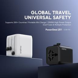 oraimo PowerOmni 251 2500W Multi-Plug Travel Converter view 2