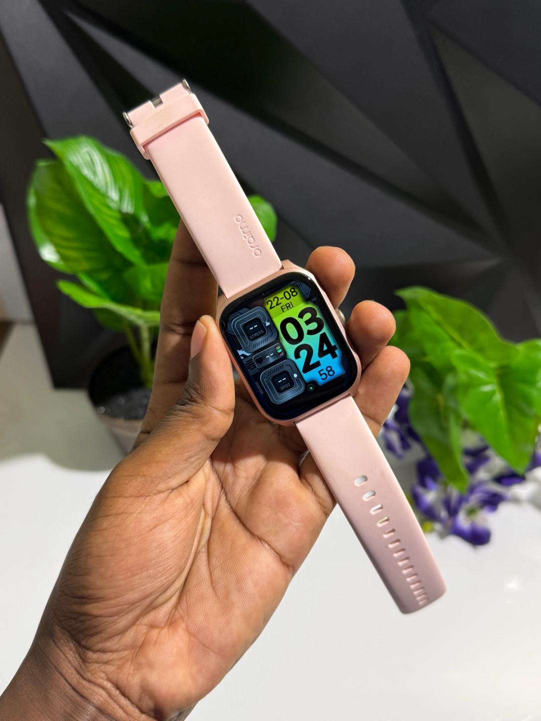 Rose Gold oraimo Watch 5 Lite 2.01" HD IP68 Smart Watch