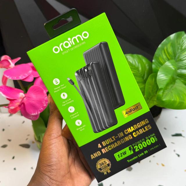 oraimo Traveler Link 20 20000mAh 12W Power Bank