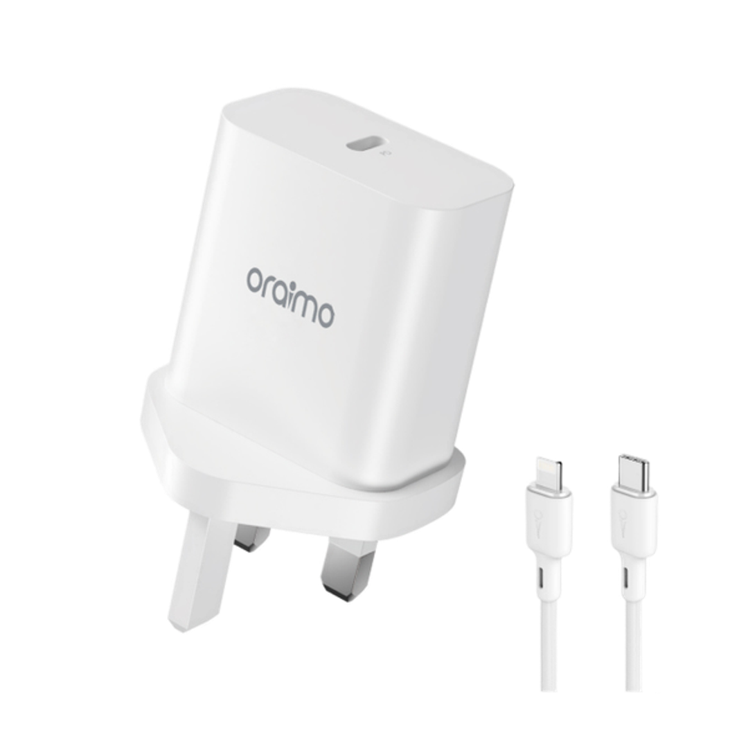 Oraimo PowerCube 20 20W Wall Charger Kit (Type C to lightining)