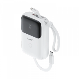 HAVIT 10000mAh 20W Charging with in-built Cables -PB5215 view 2