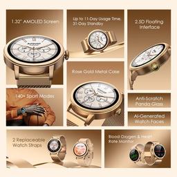 oraimo Watch Muse 1.32” AMOLED IP68 Smart Watch view 3