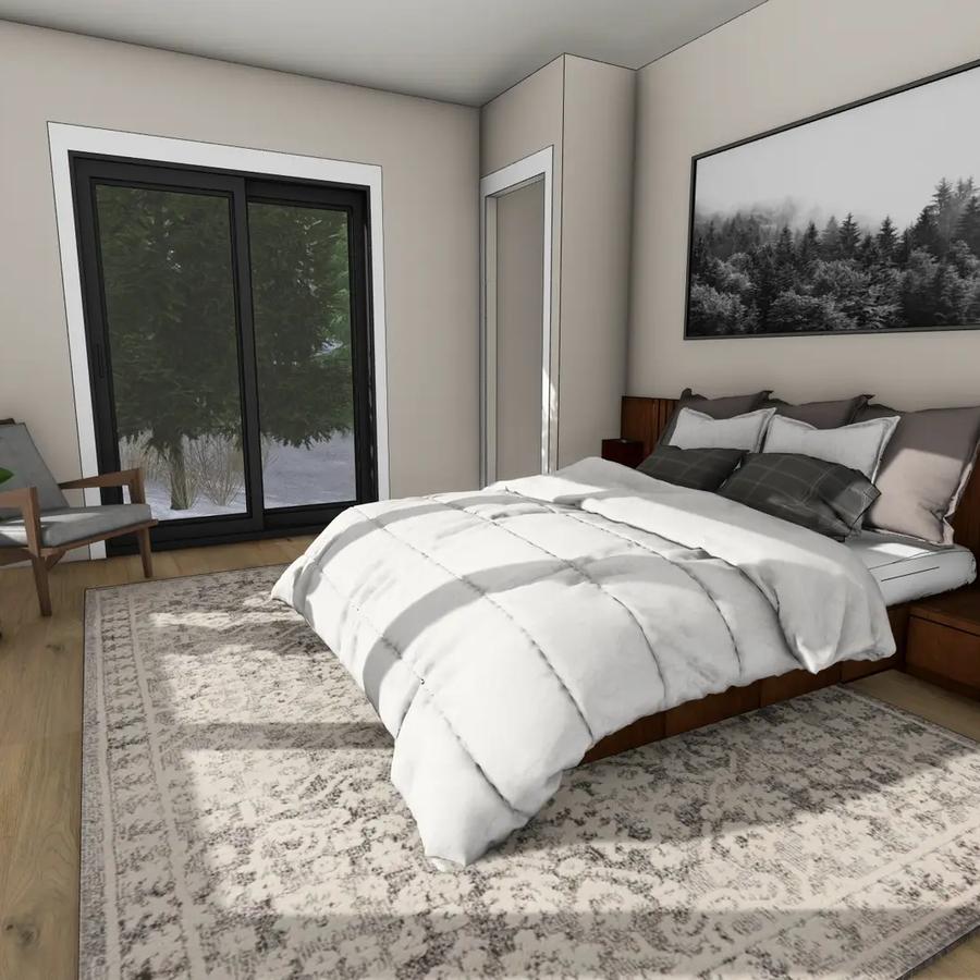 Master bedroom rendering