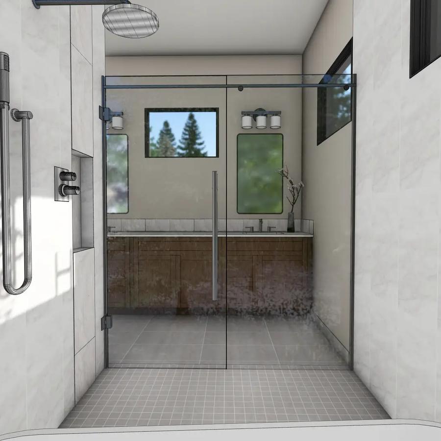 Master bathroom rendering