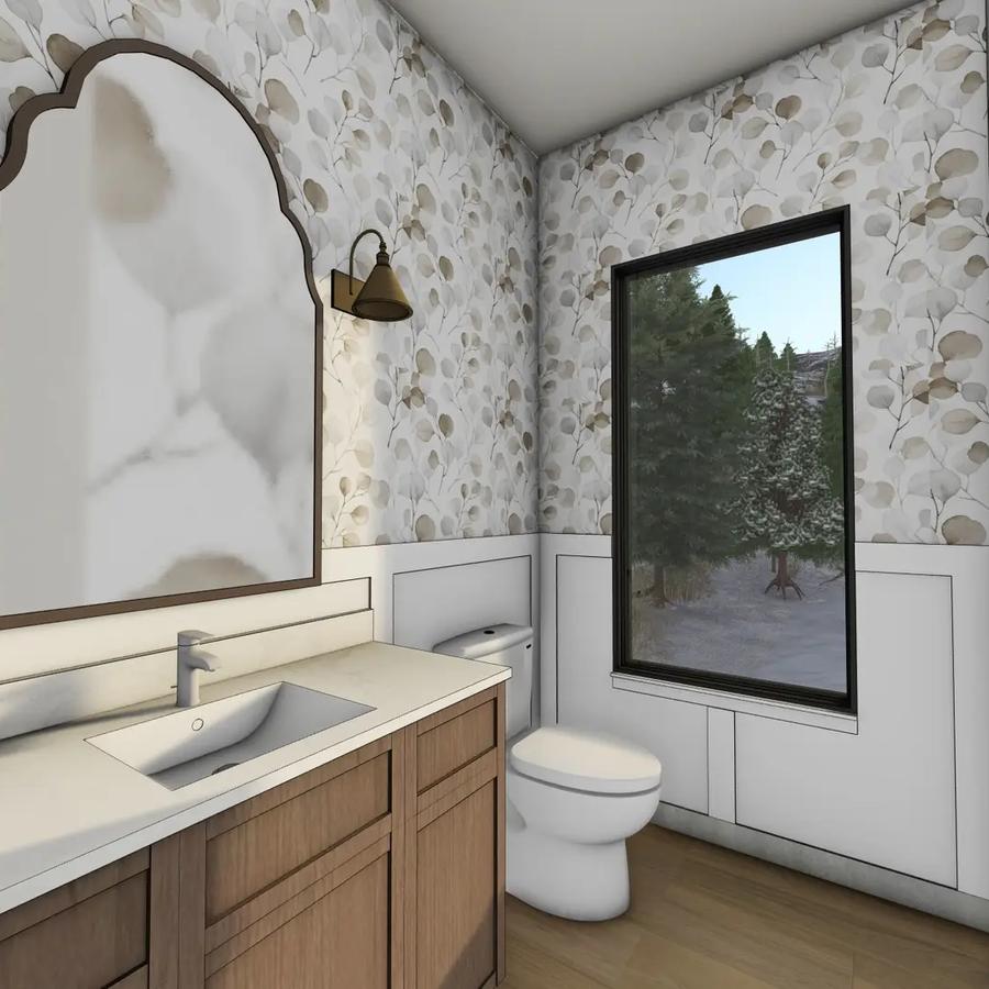Powder room rendering