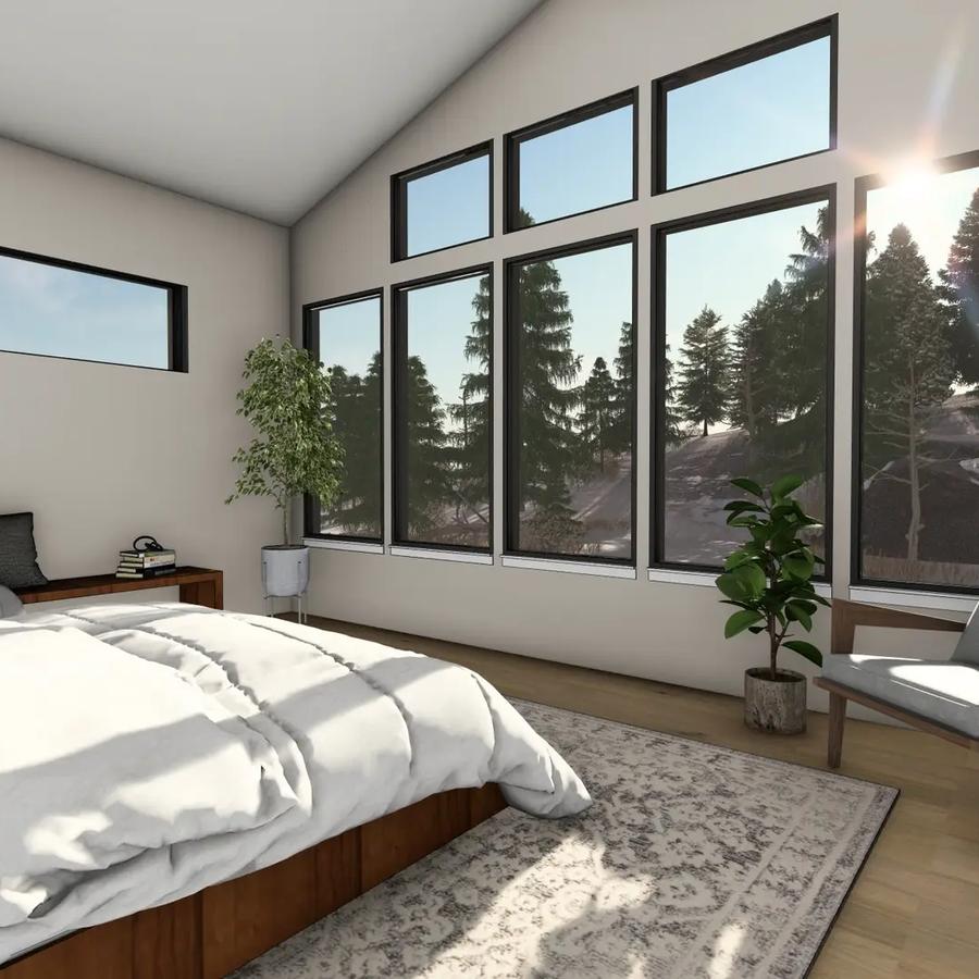 Master bedroom rendering