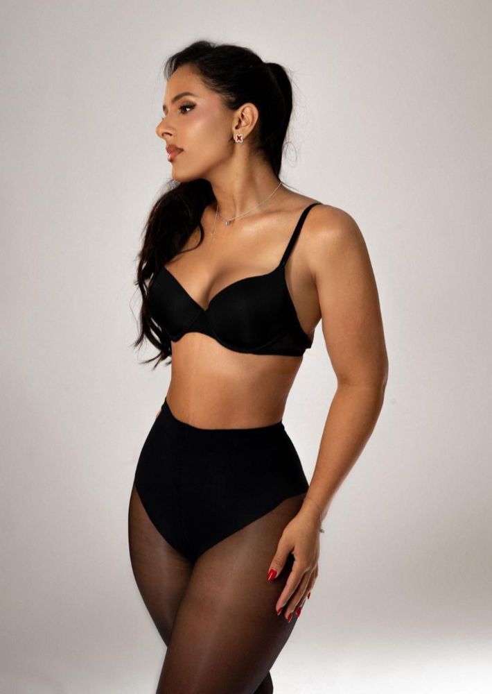Patricia in black swim wear Patricia in black swim wear