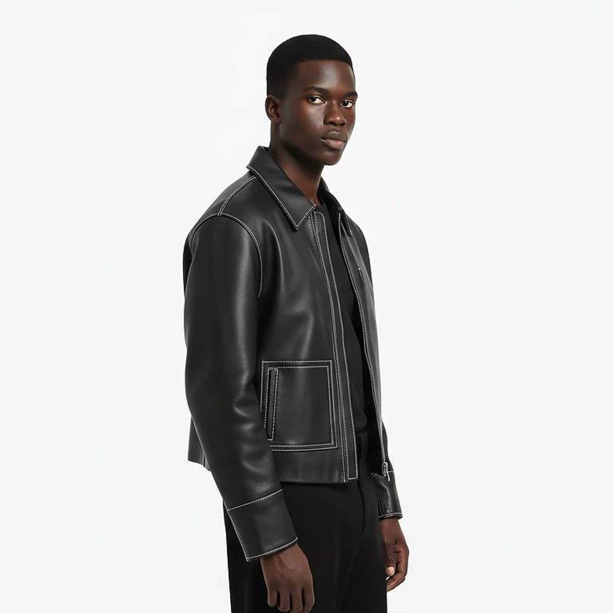 Men's Jacket, Lapel, Spring/Autumn Outerwear