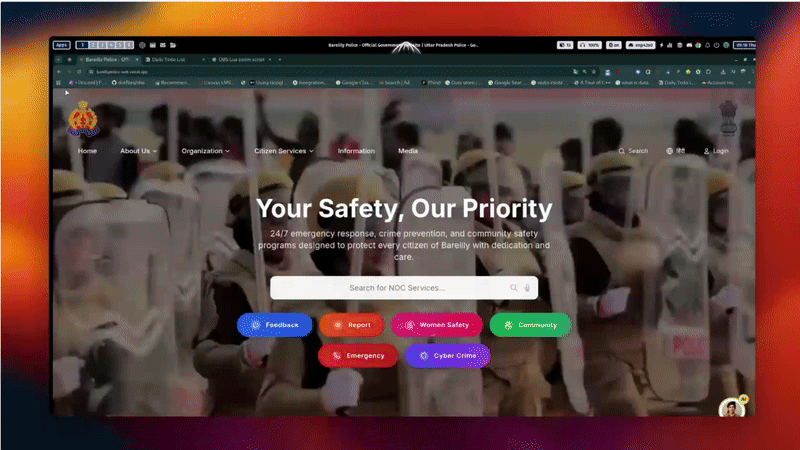 Bareilly Police website
