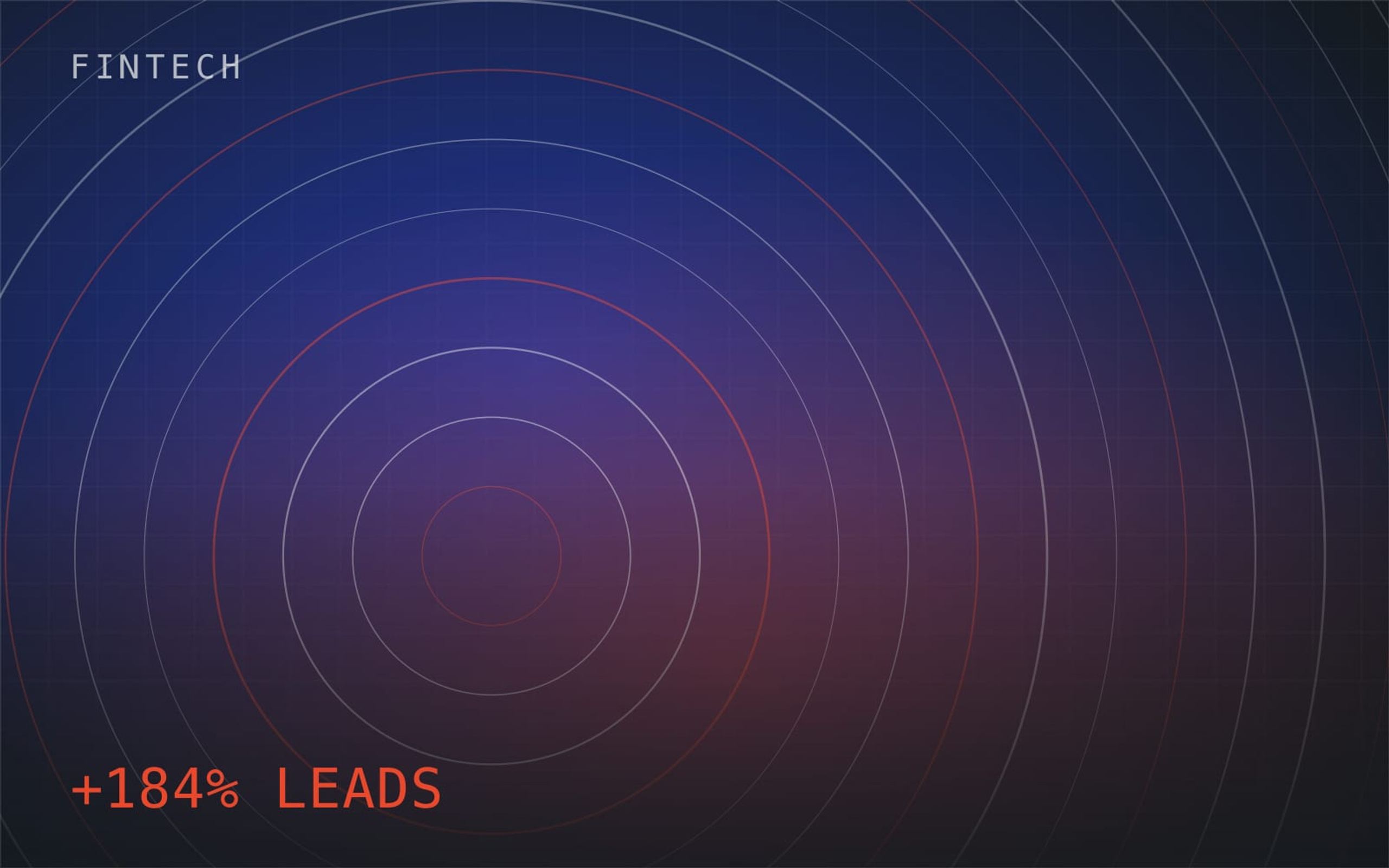 Concentric rings radiating over a dark grid, suggesting market signal analysis
