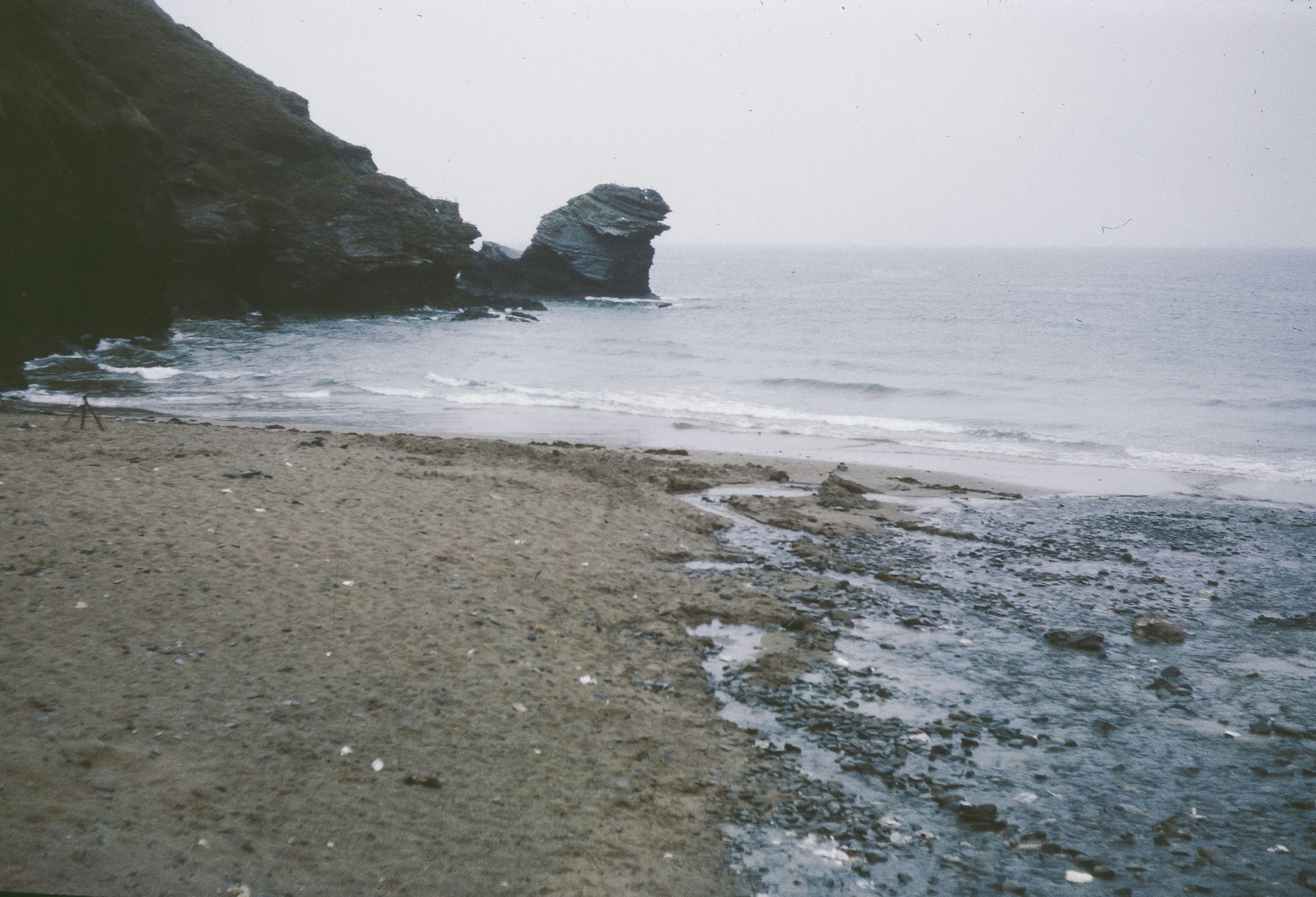 Ripple waves on a beach.