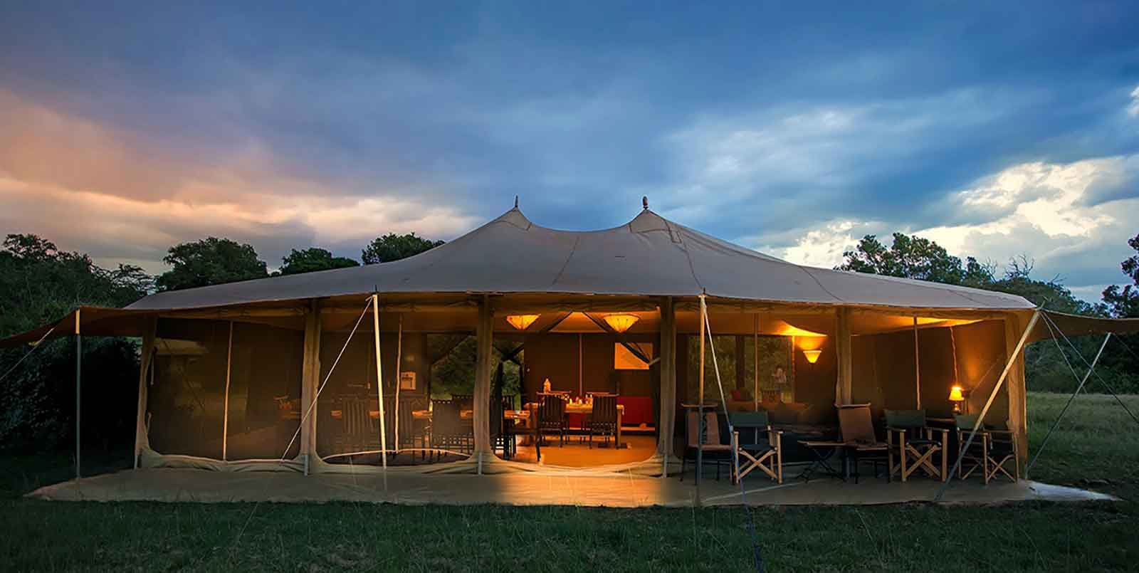 Porini Lion Camp is a small eco-friendly camp located in a private  concession | Sun Safaris