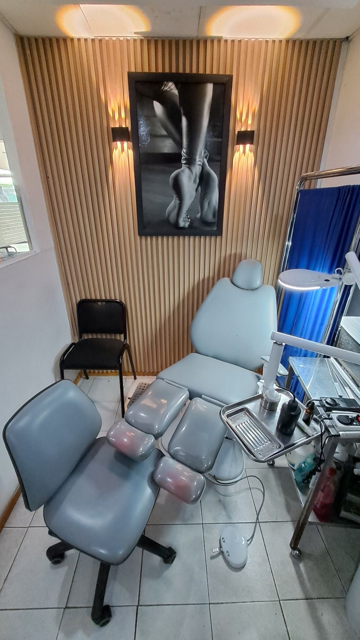 Área de atención y equipo clínico