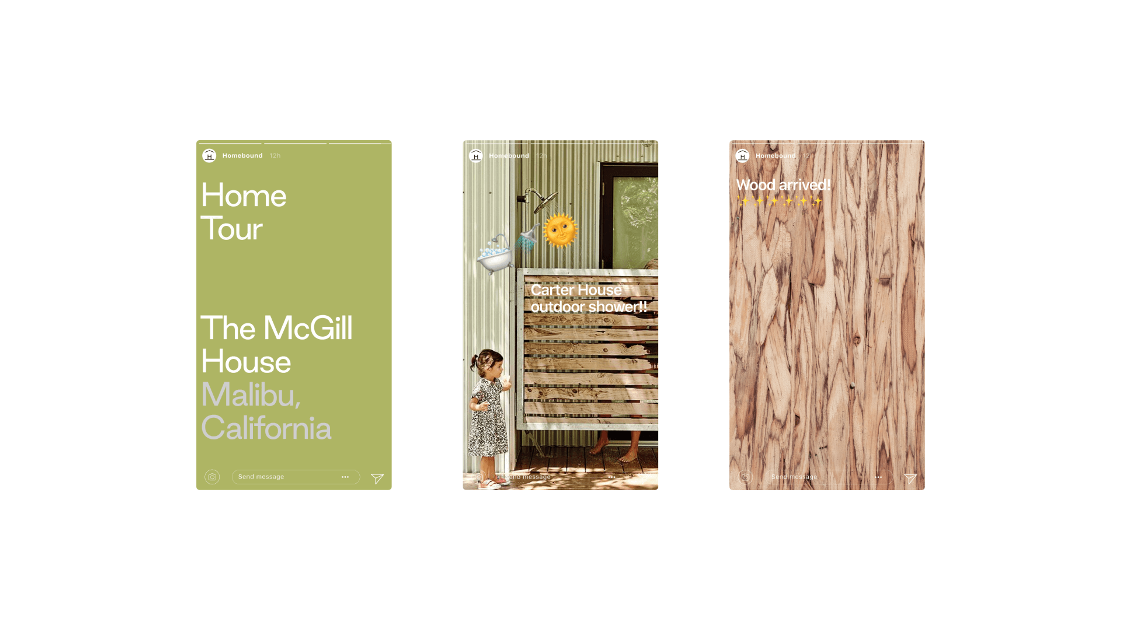Homebound Social screens