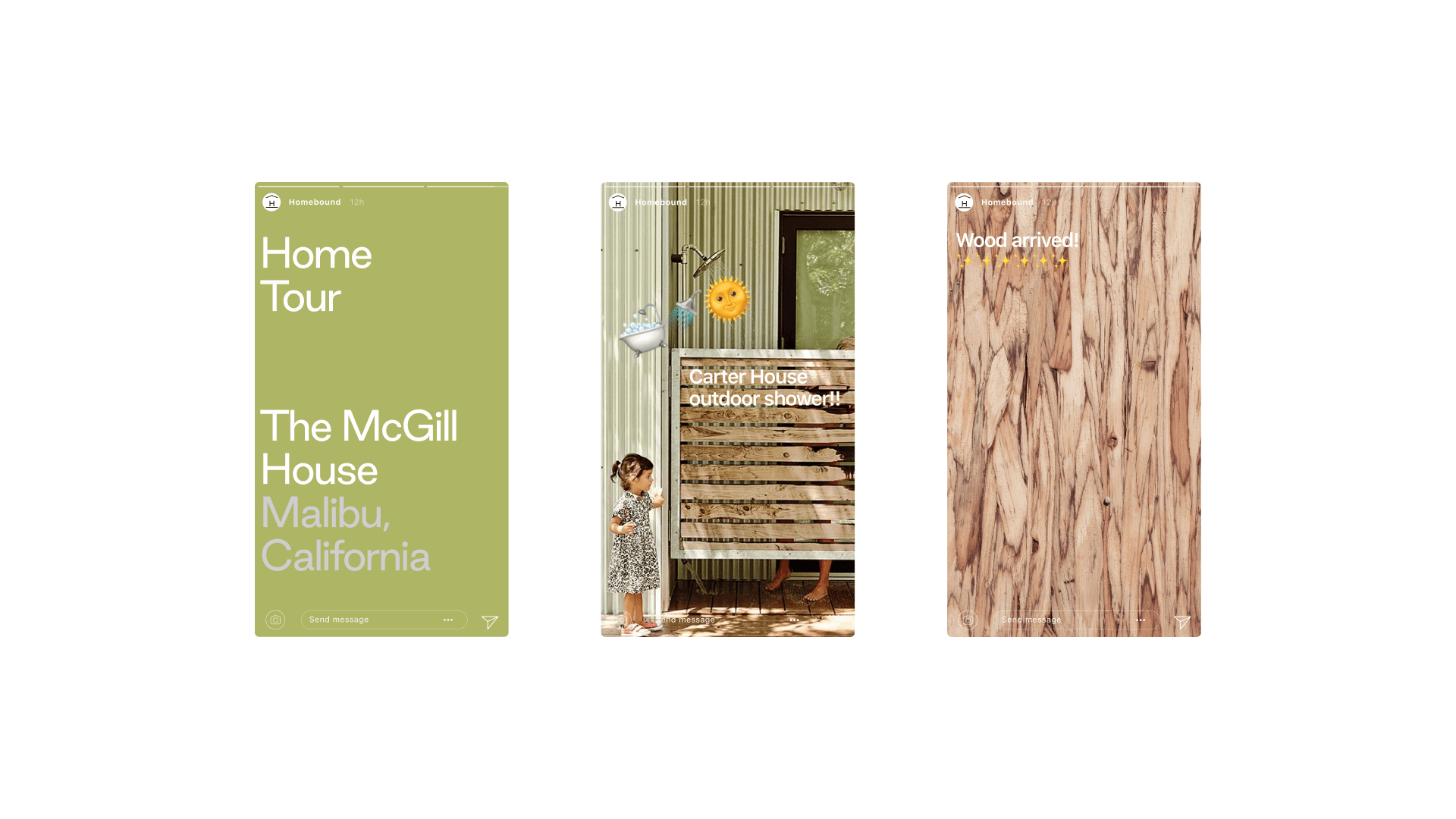 Homebound Social screens