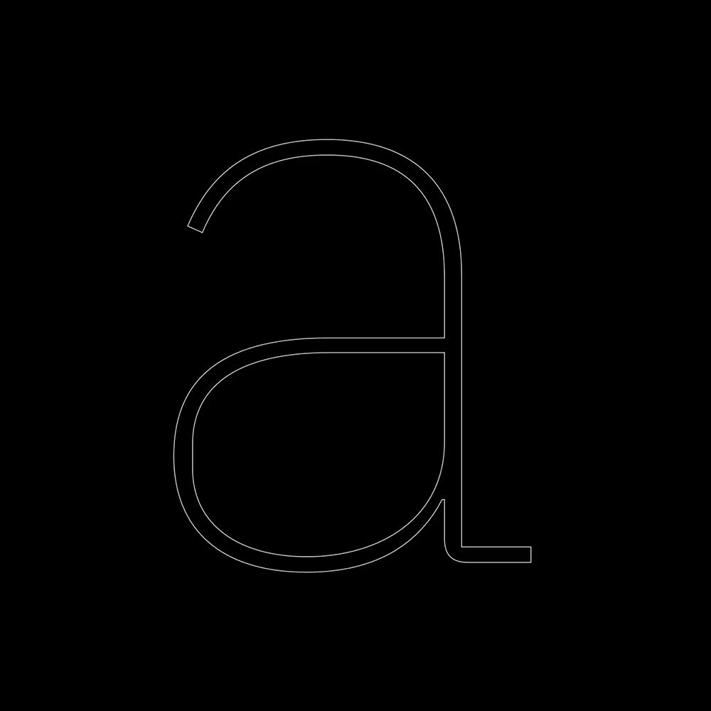 Single IBM Plex glyph a