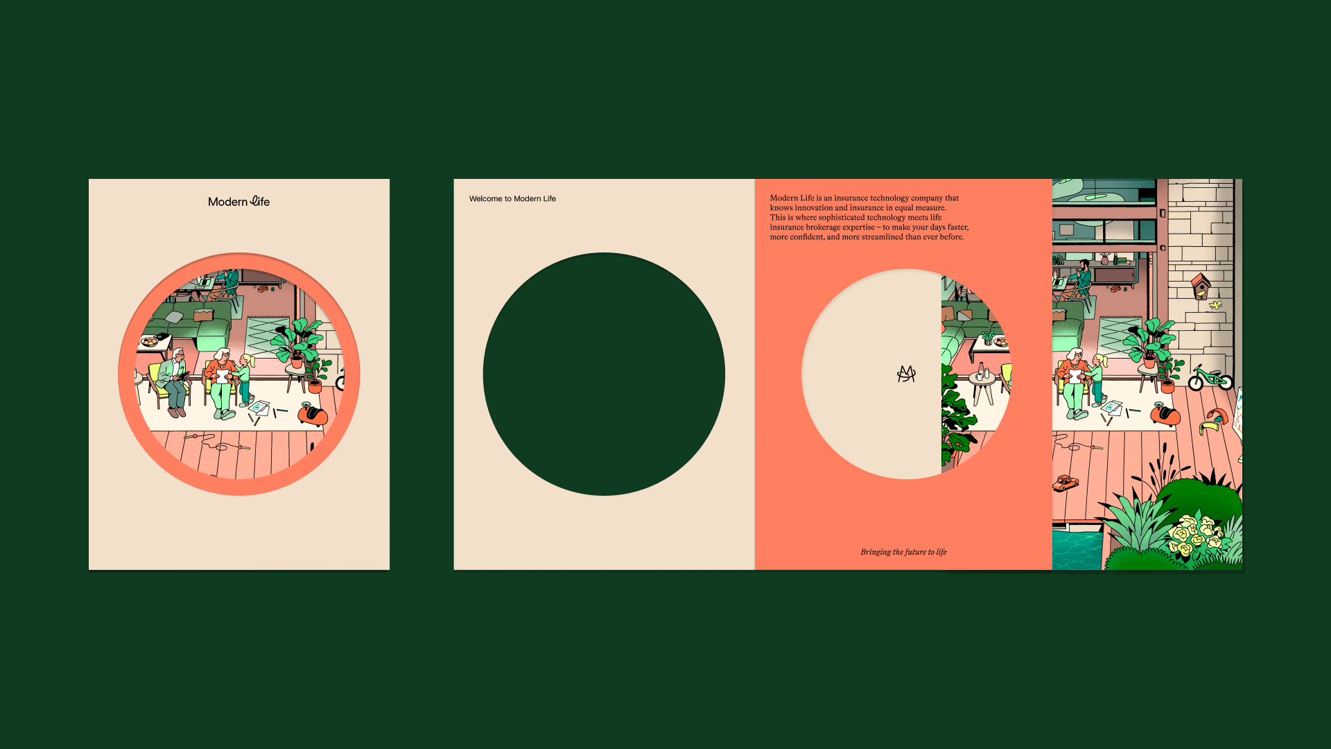 Modern life printed booklet