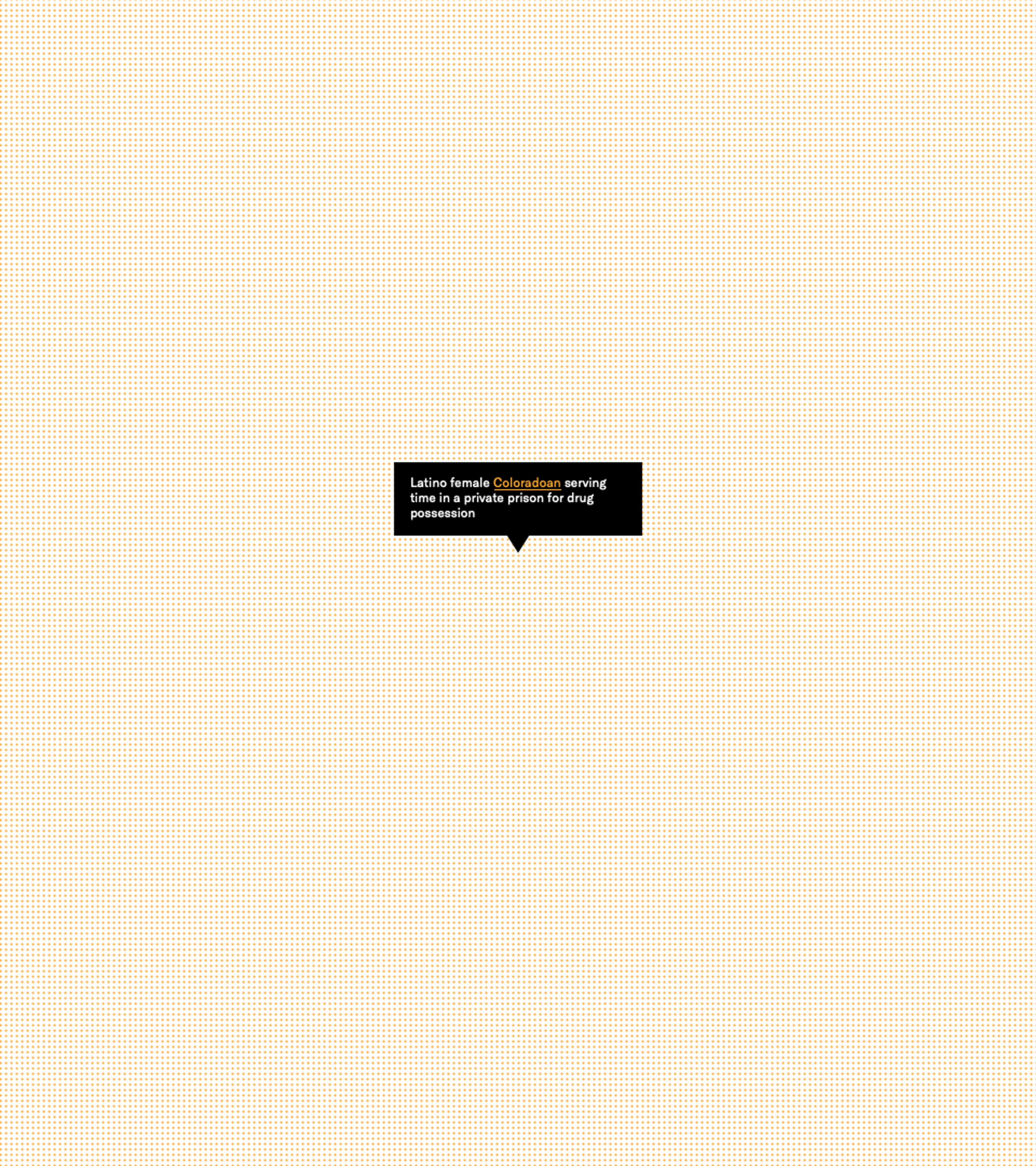 Cover for ACLU showing a grid of yellow dots and a black text box