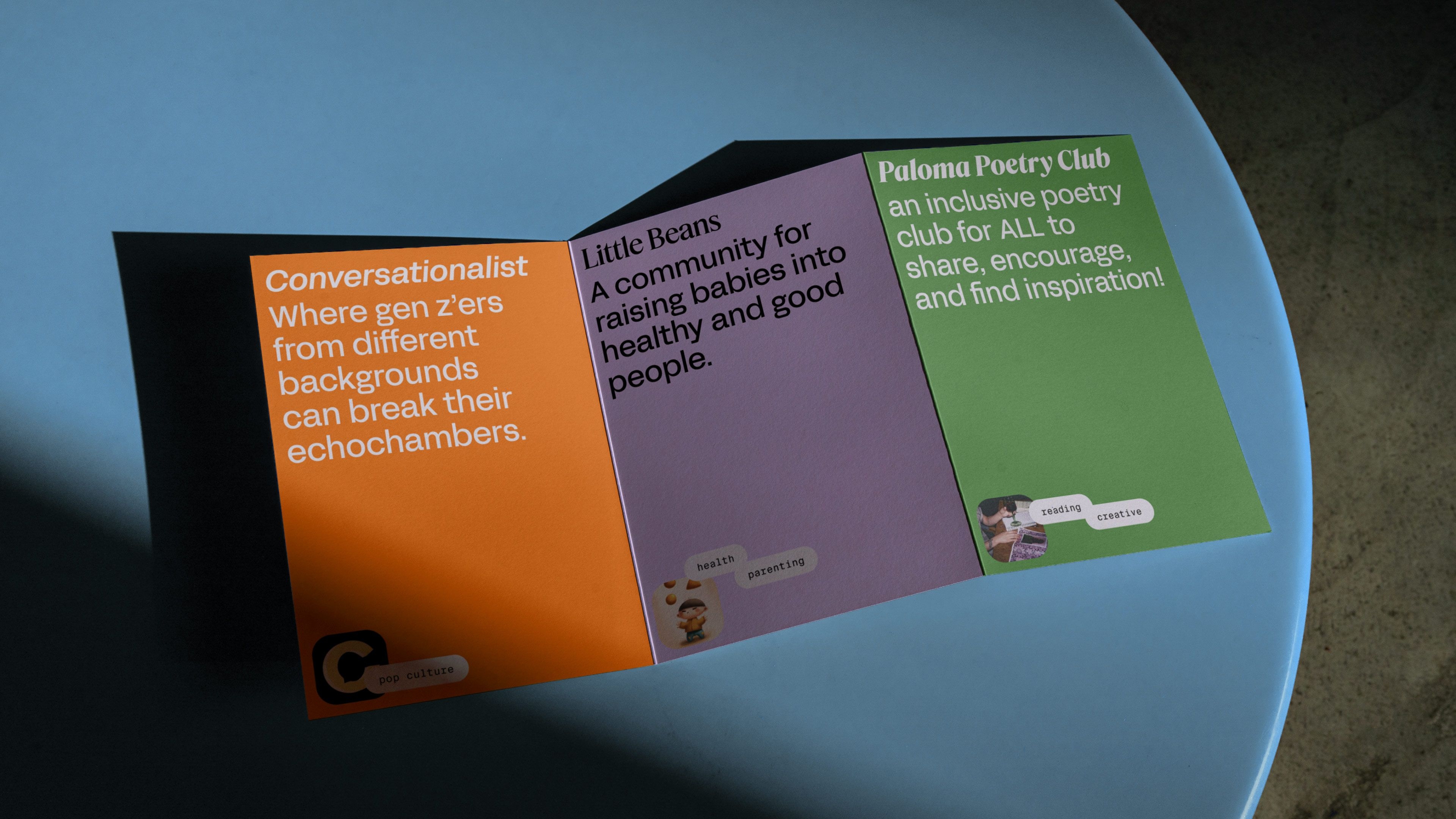 A printed booklet of 3 different groups on geneva