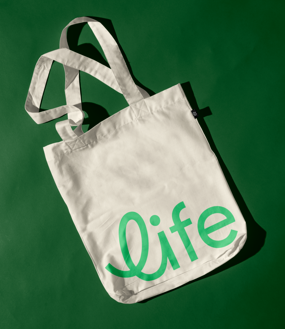 Modern life tote bag