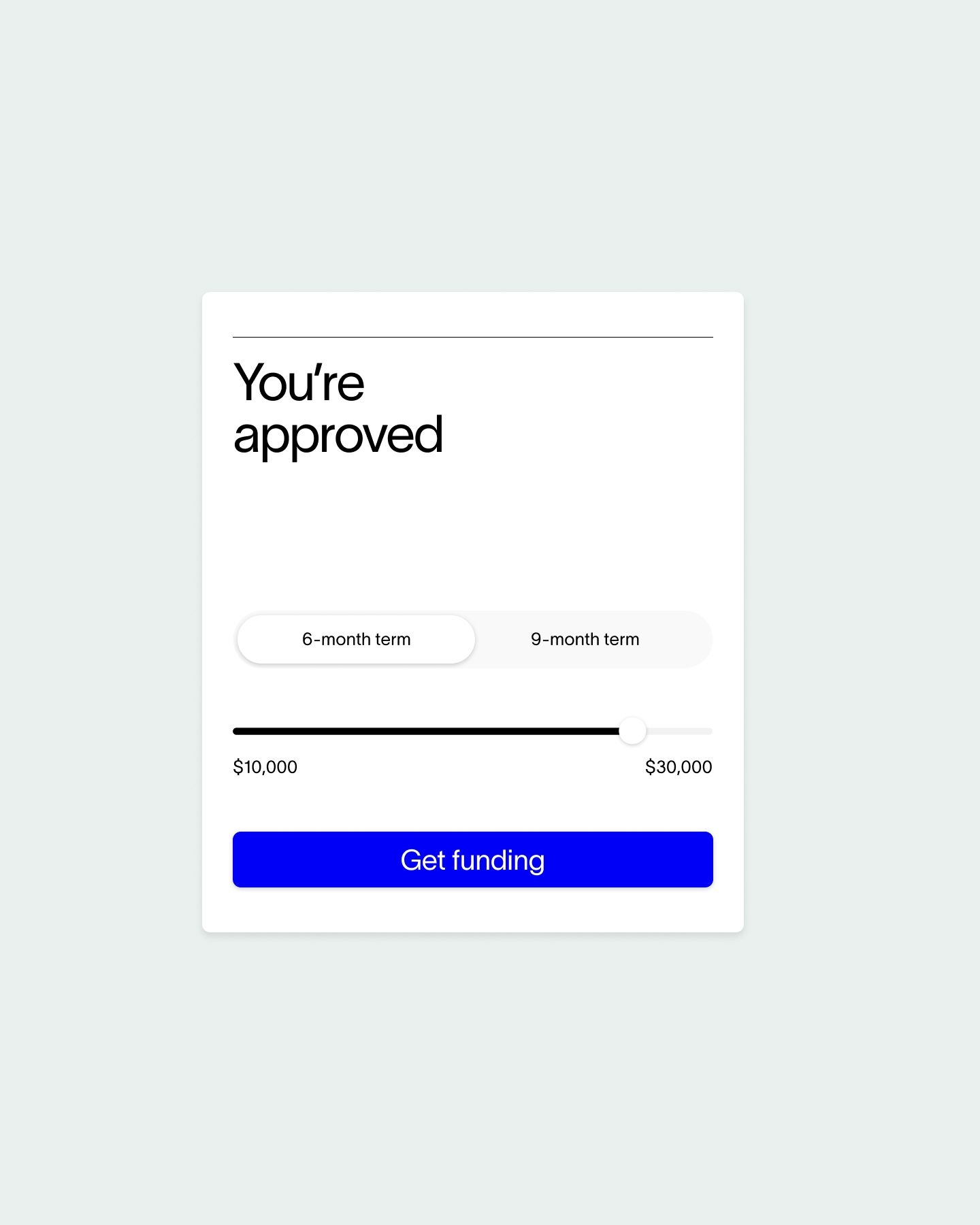 UI for approval