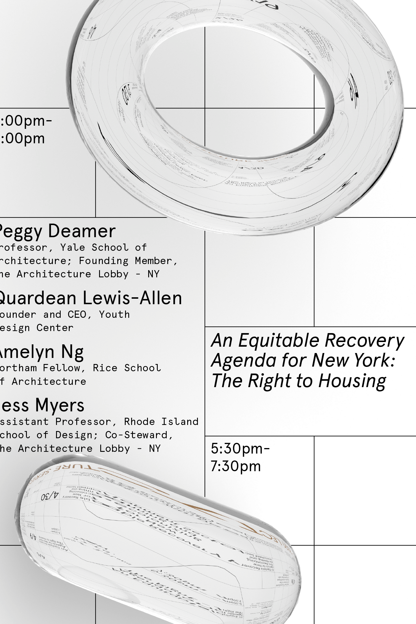 Pratt School of Architecture Fall Lecture Series #2 poster detail
