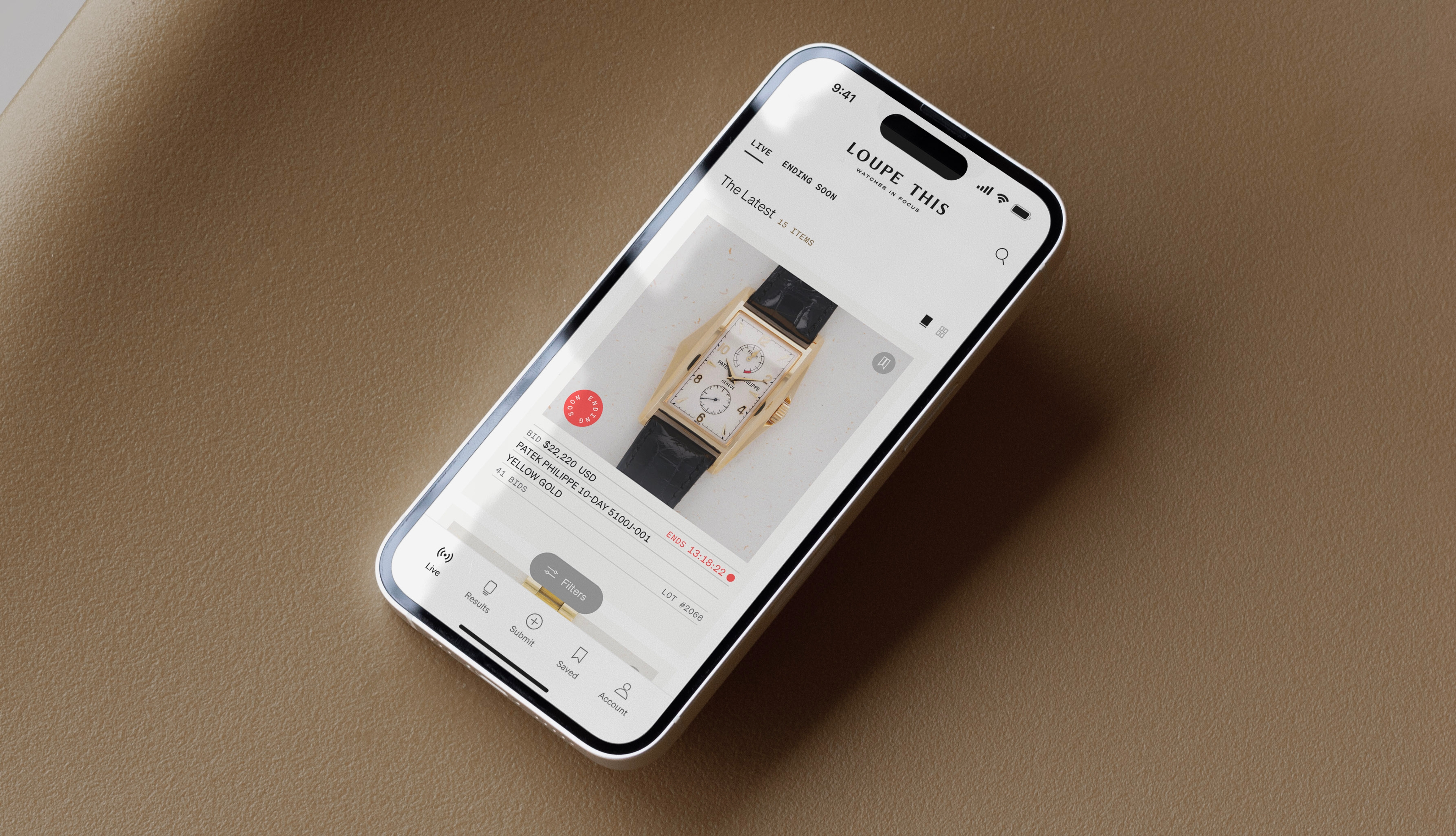 App open on iPhone