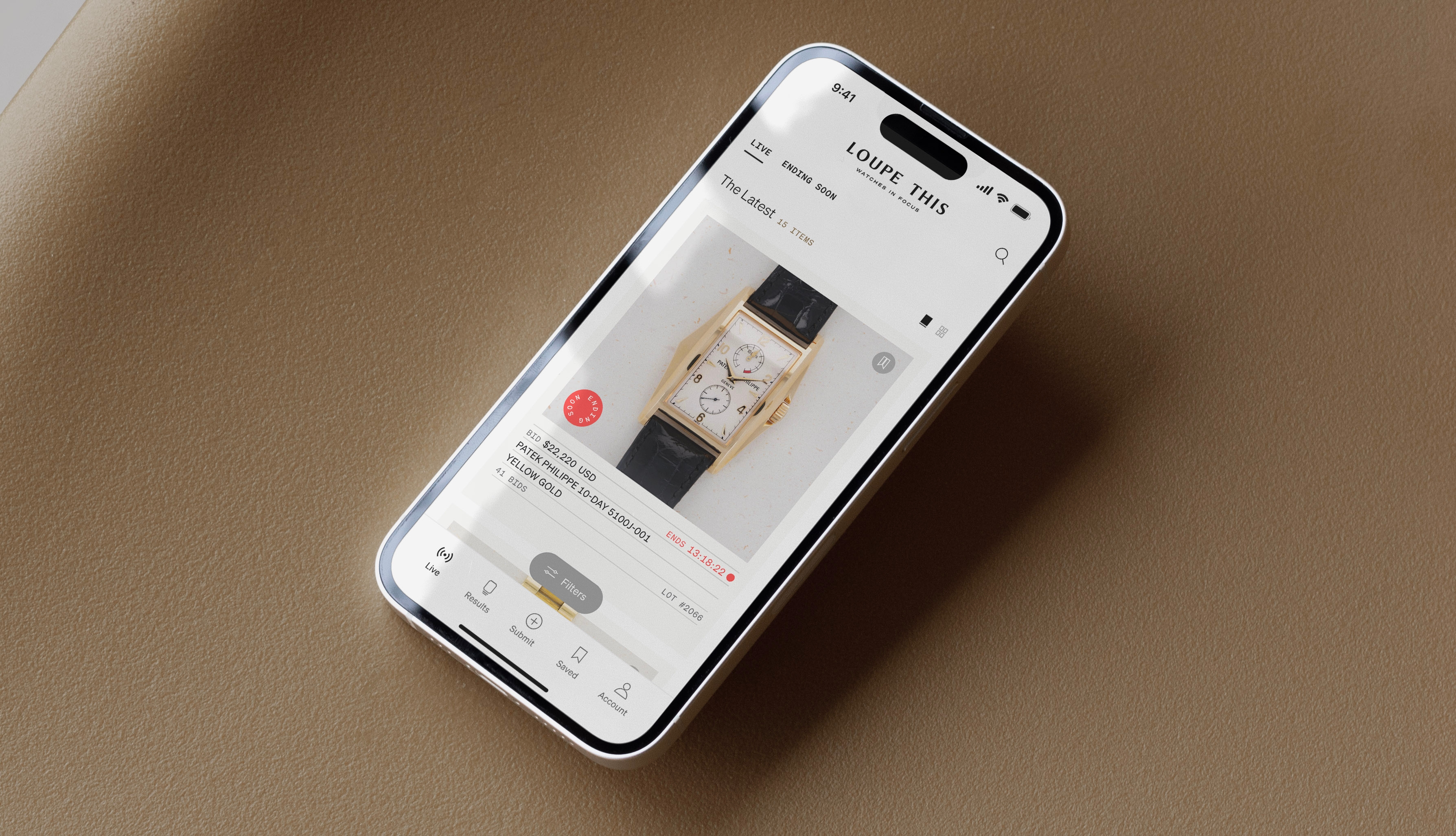 App open on iPhone