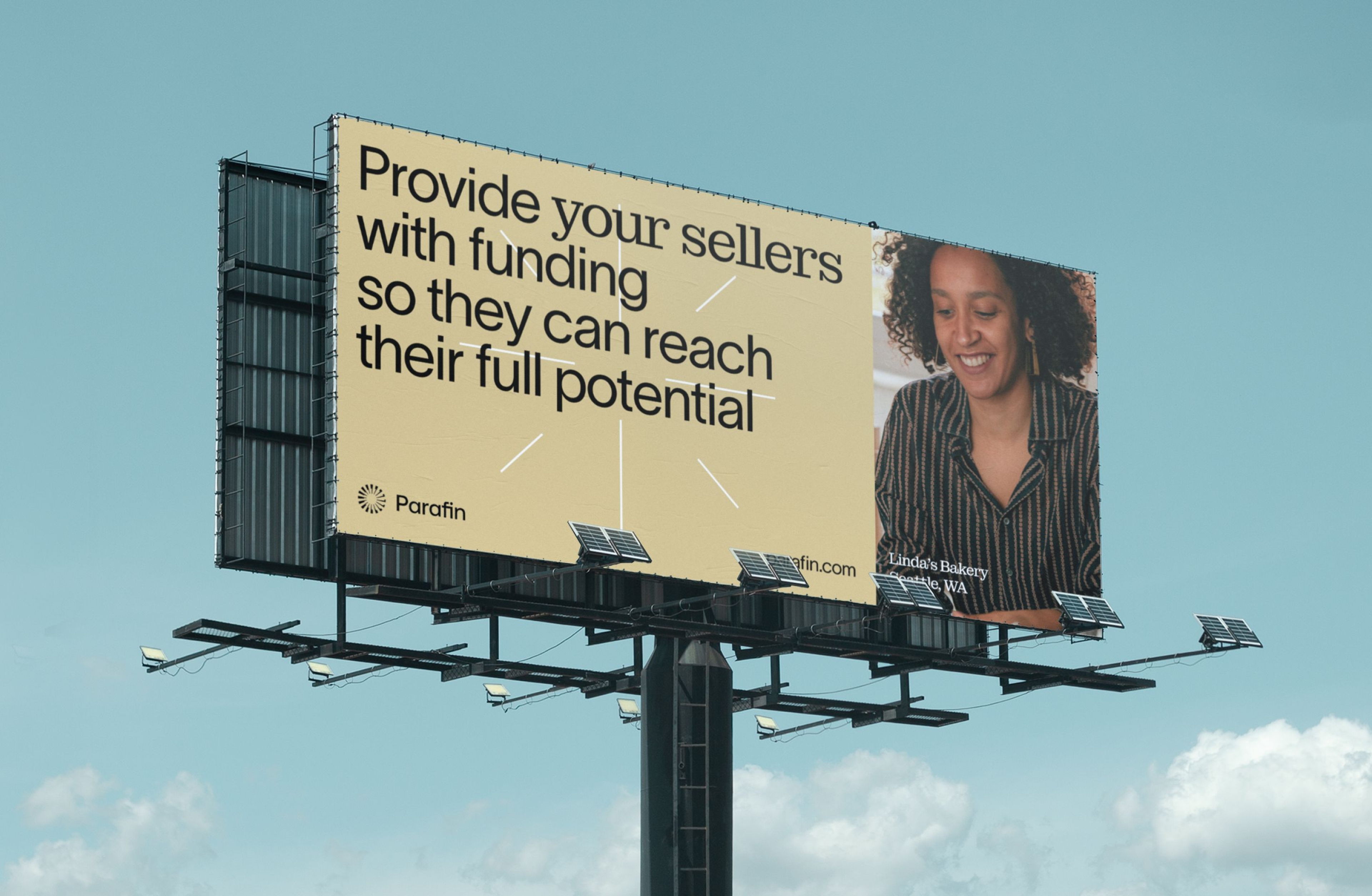 Highway billboard for Parafin