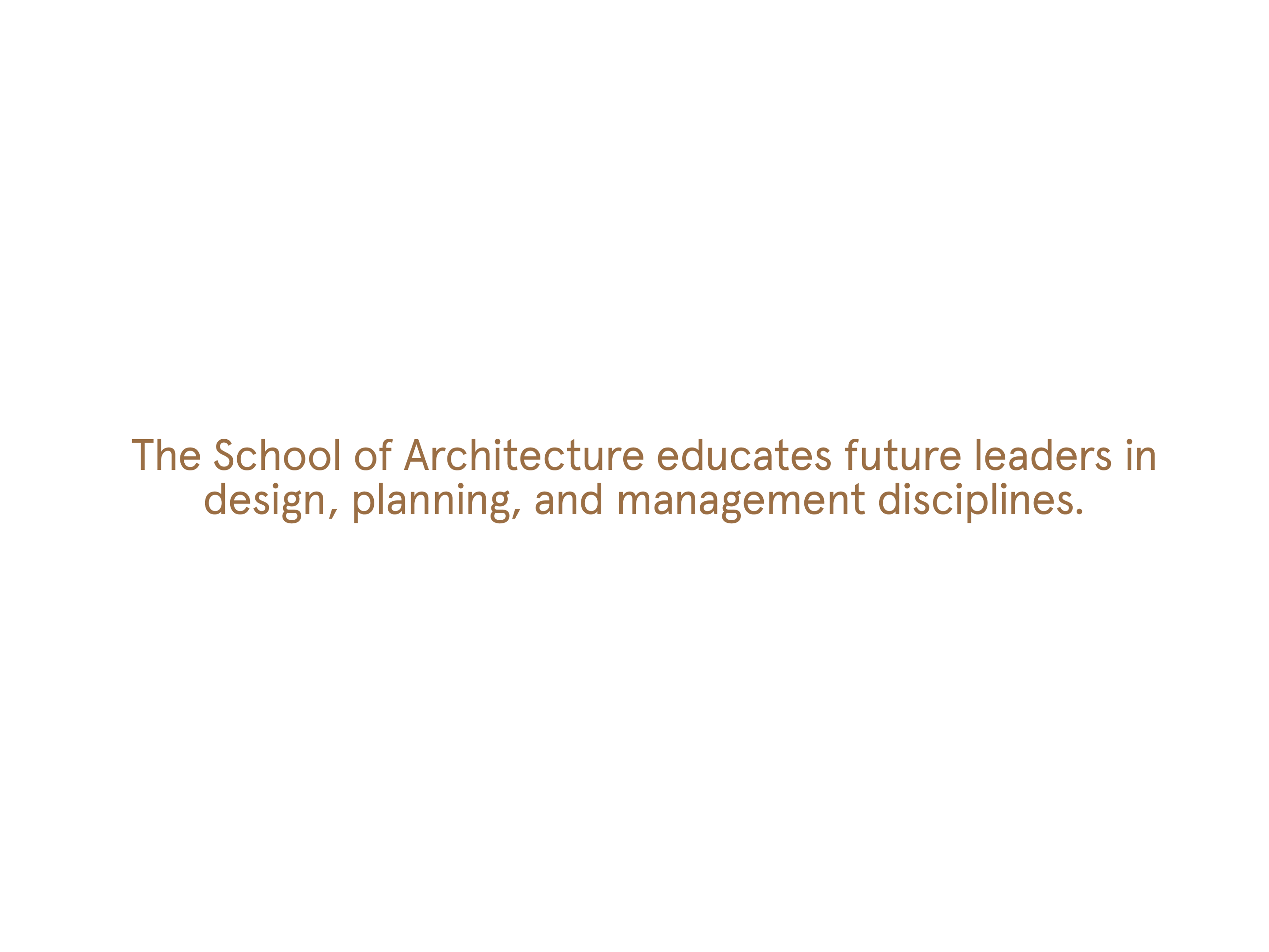 Pratt School of Architecture mission