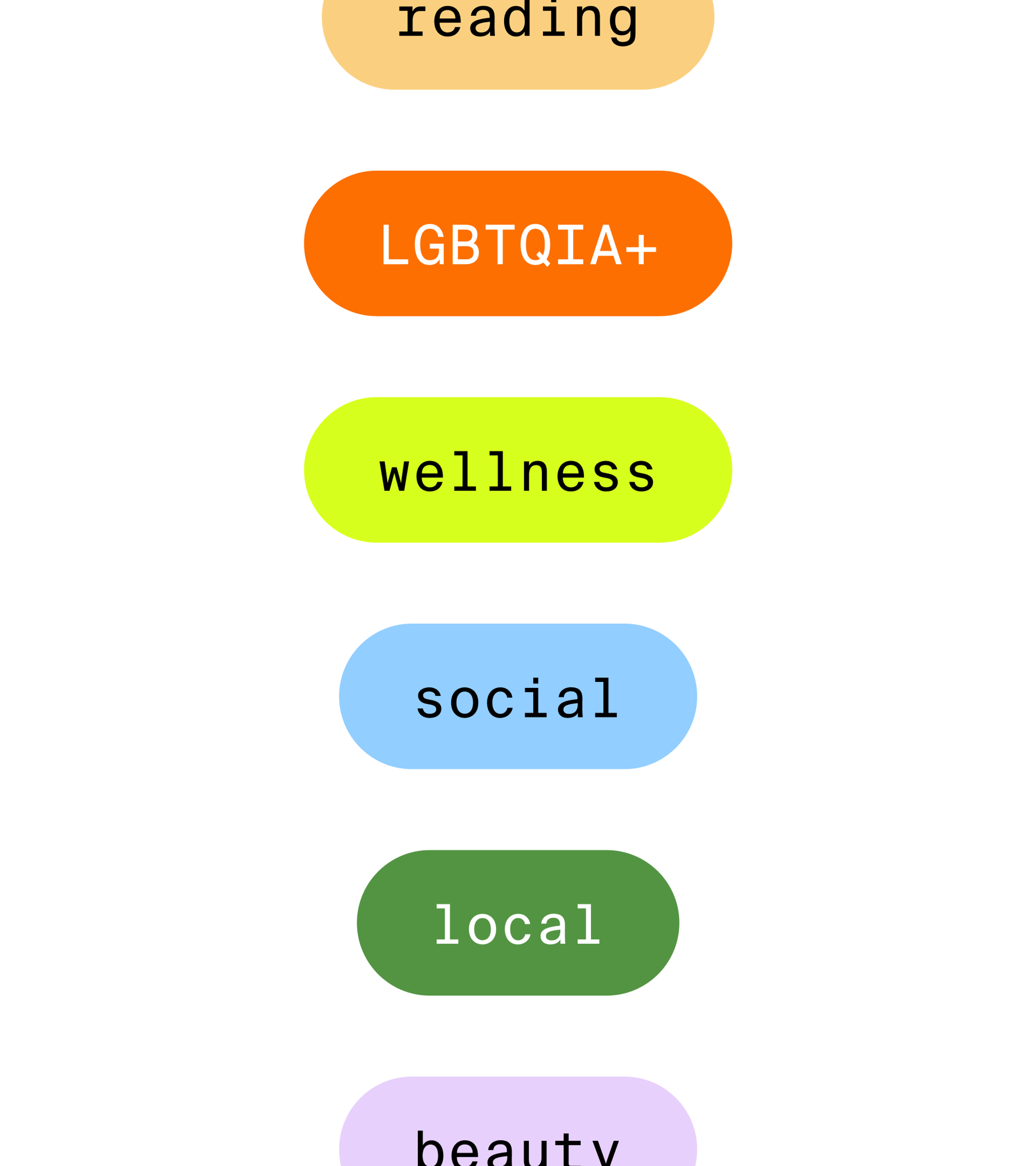 A preview of button colors