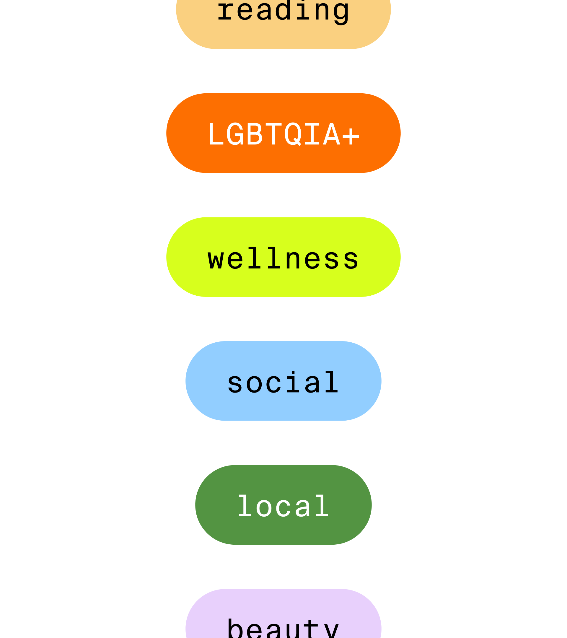 A preview of button colors