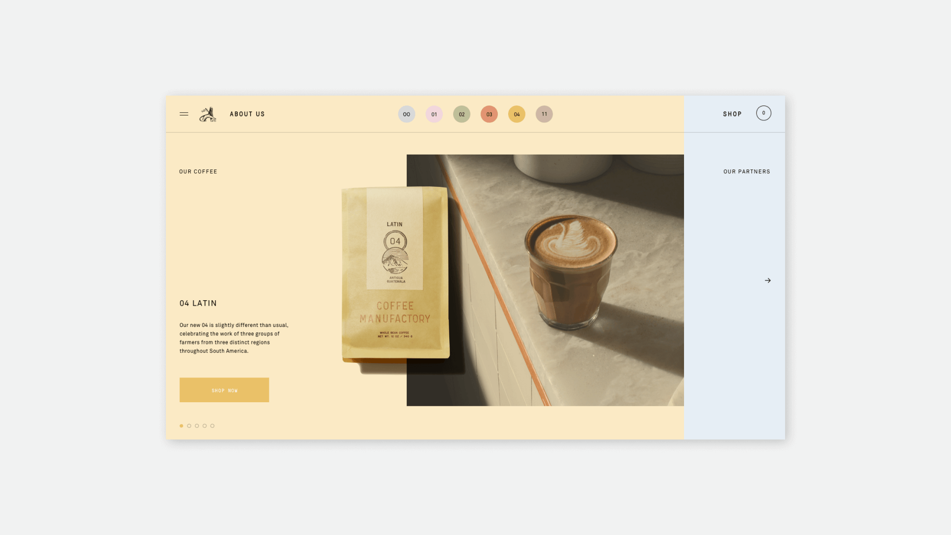 Coffee Manufactory Homepage