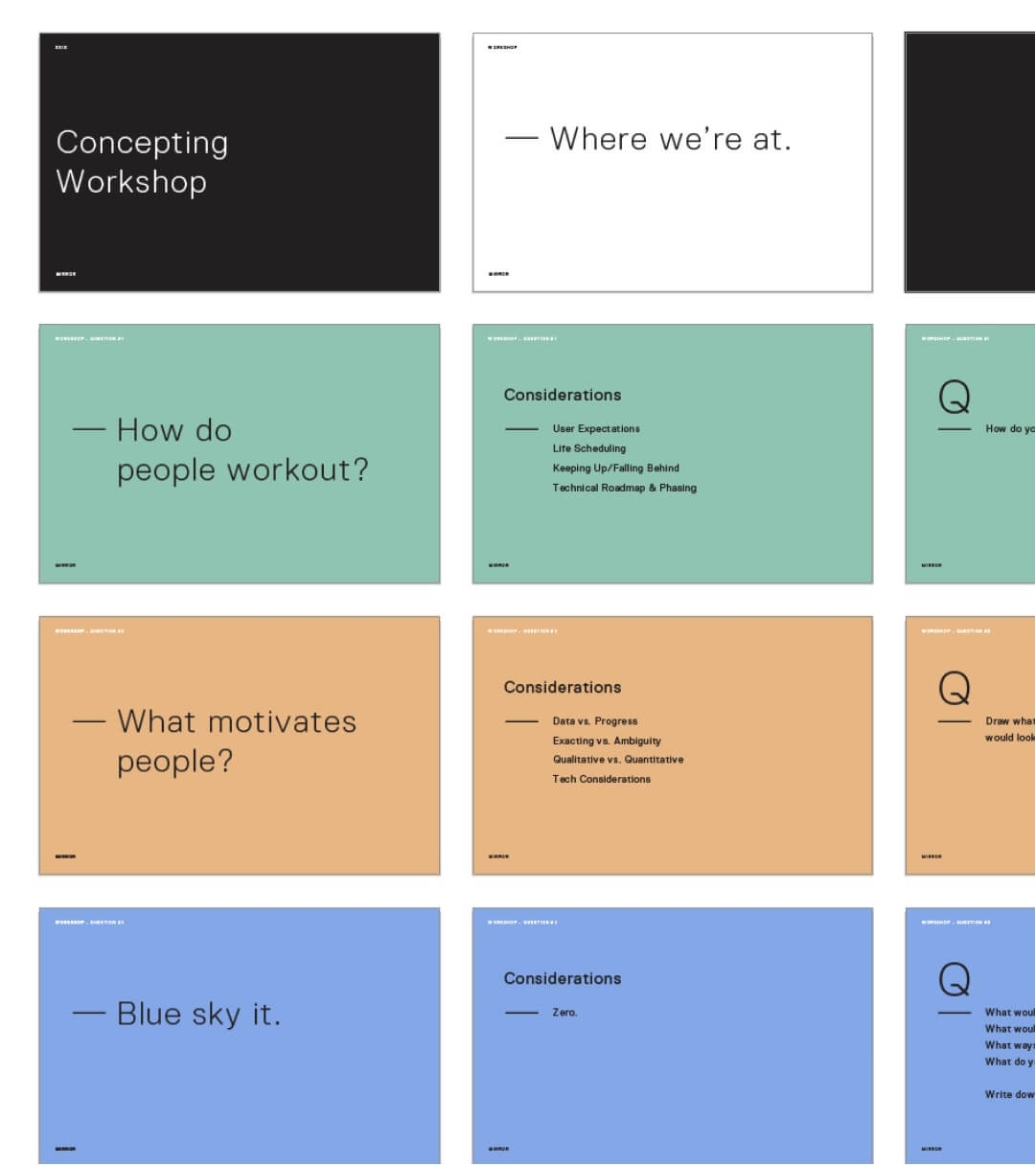 Mirror Workshop Slides