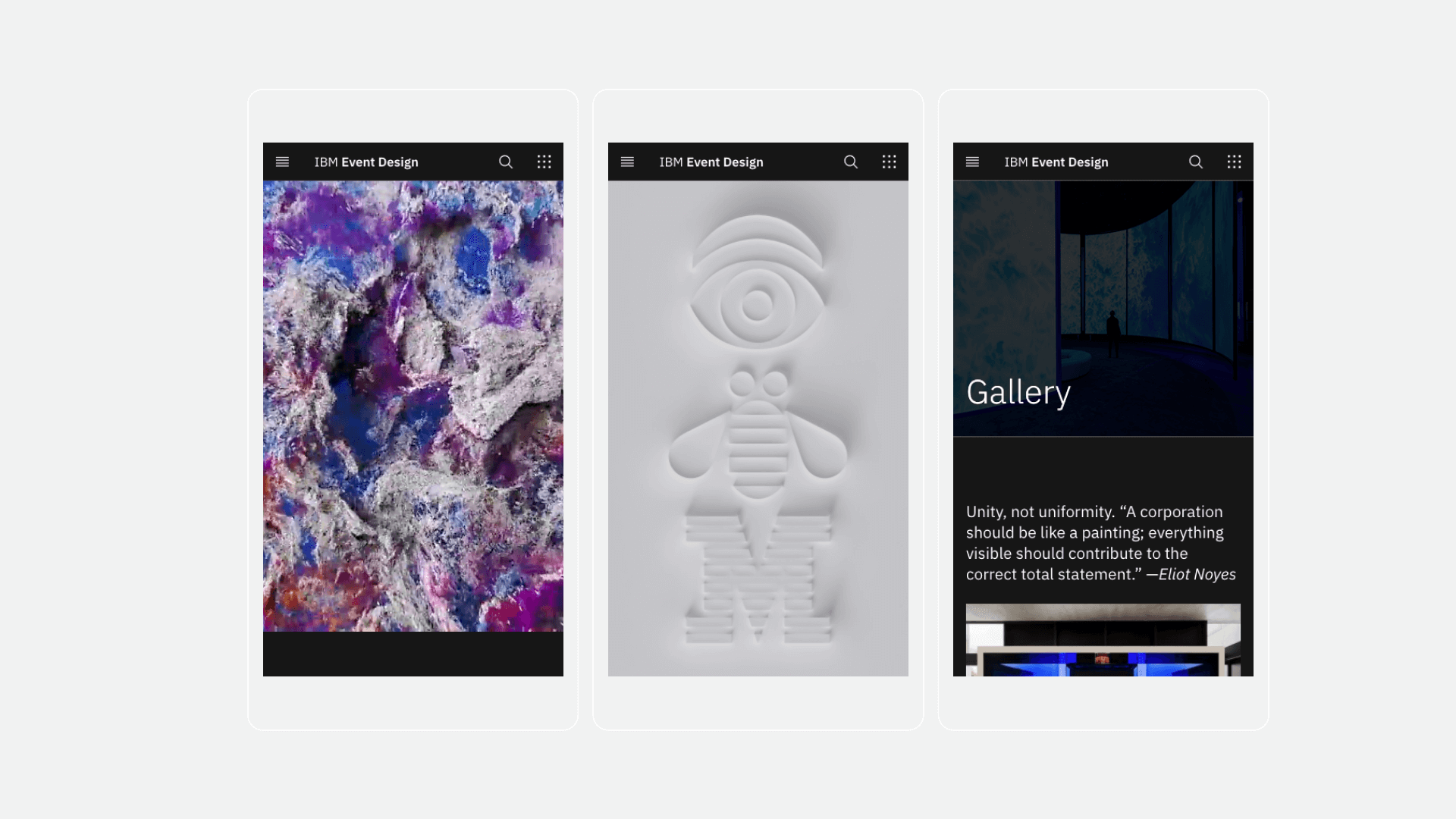 IBM Event Design - Mobile