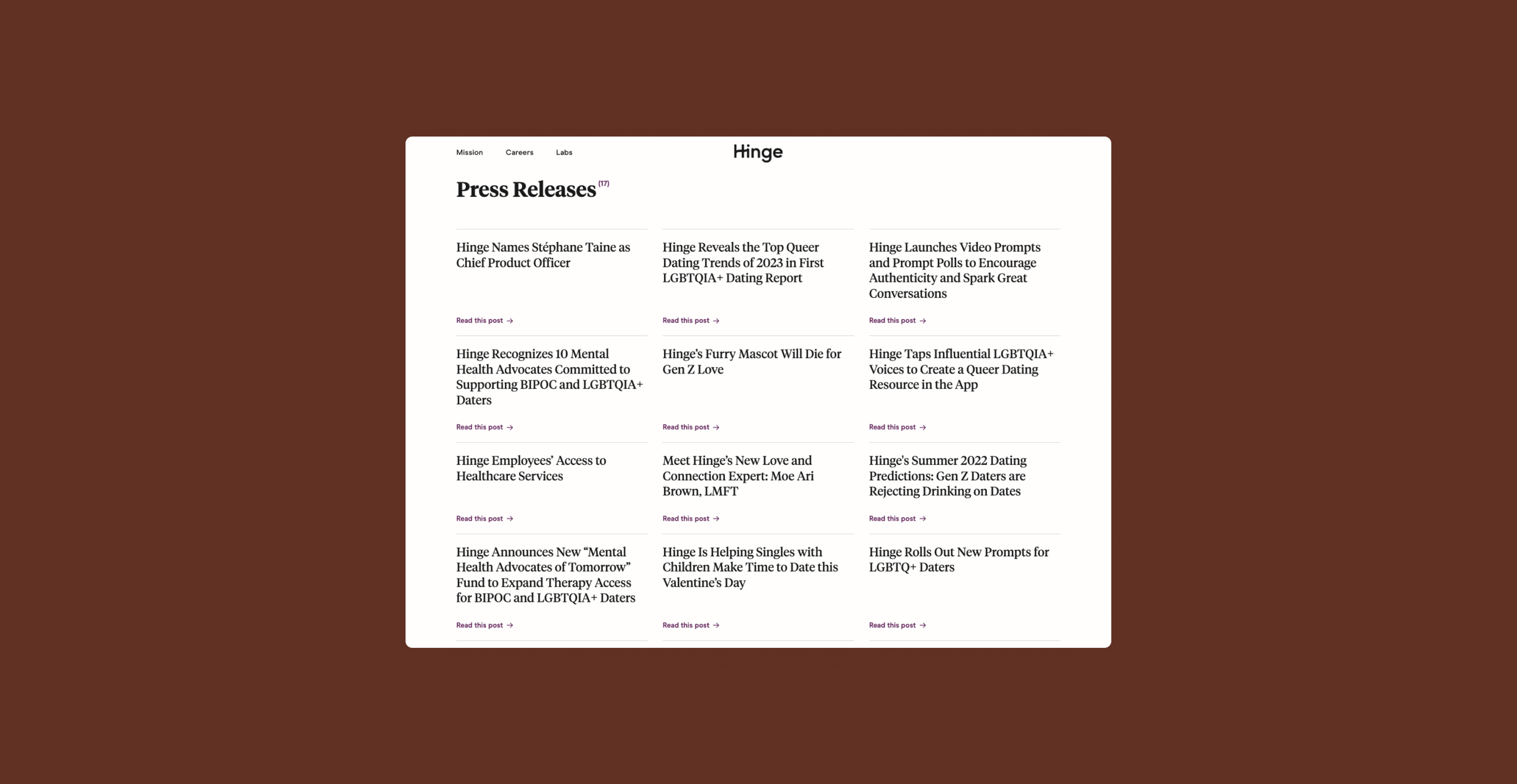 hinge press
