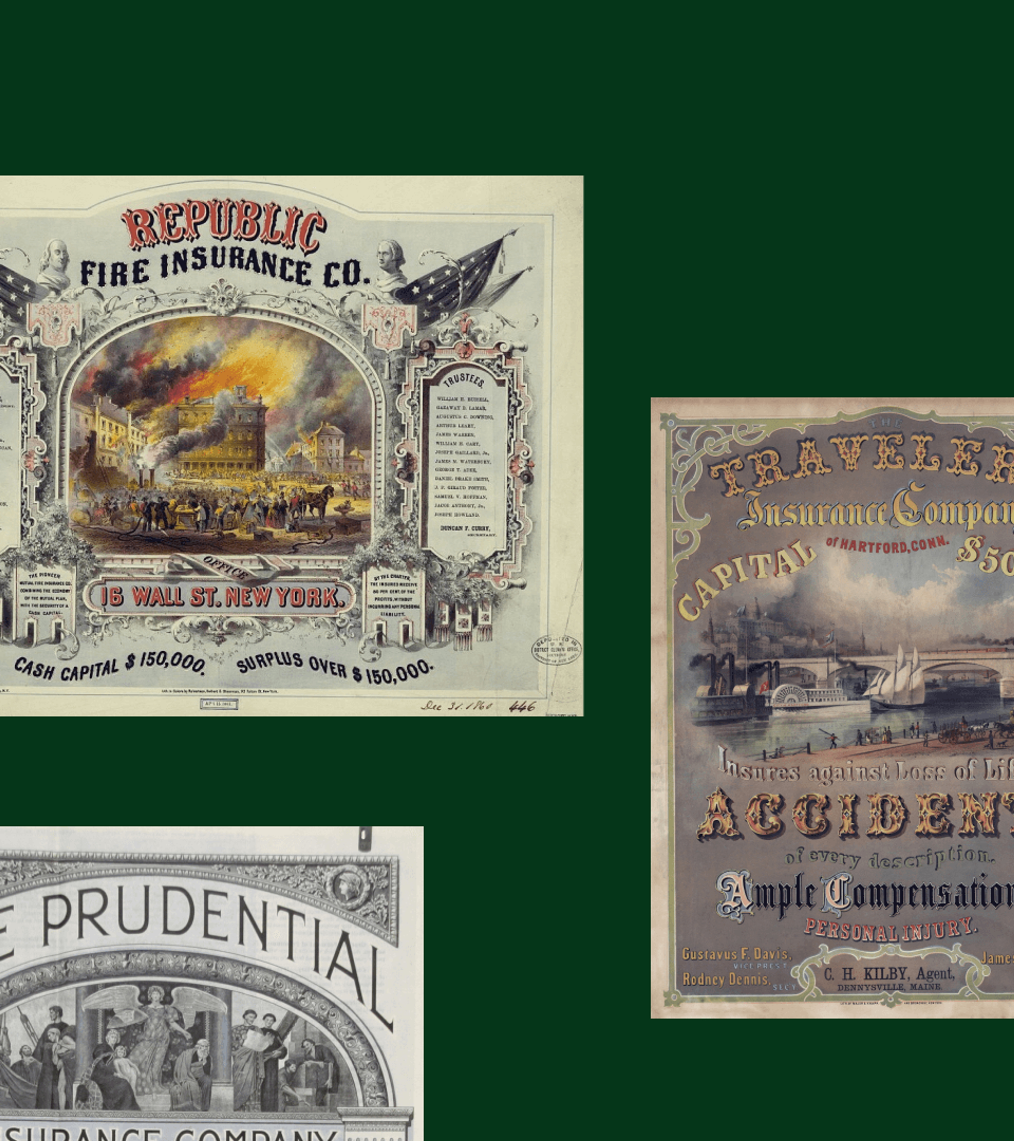 Historical insurance posters