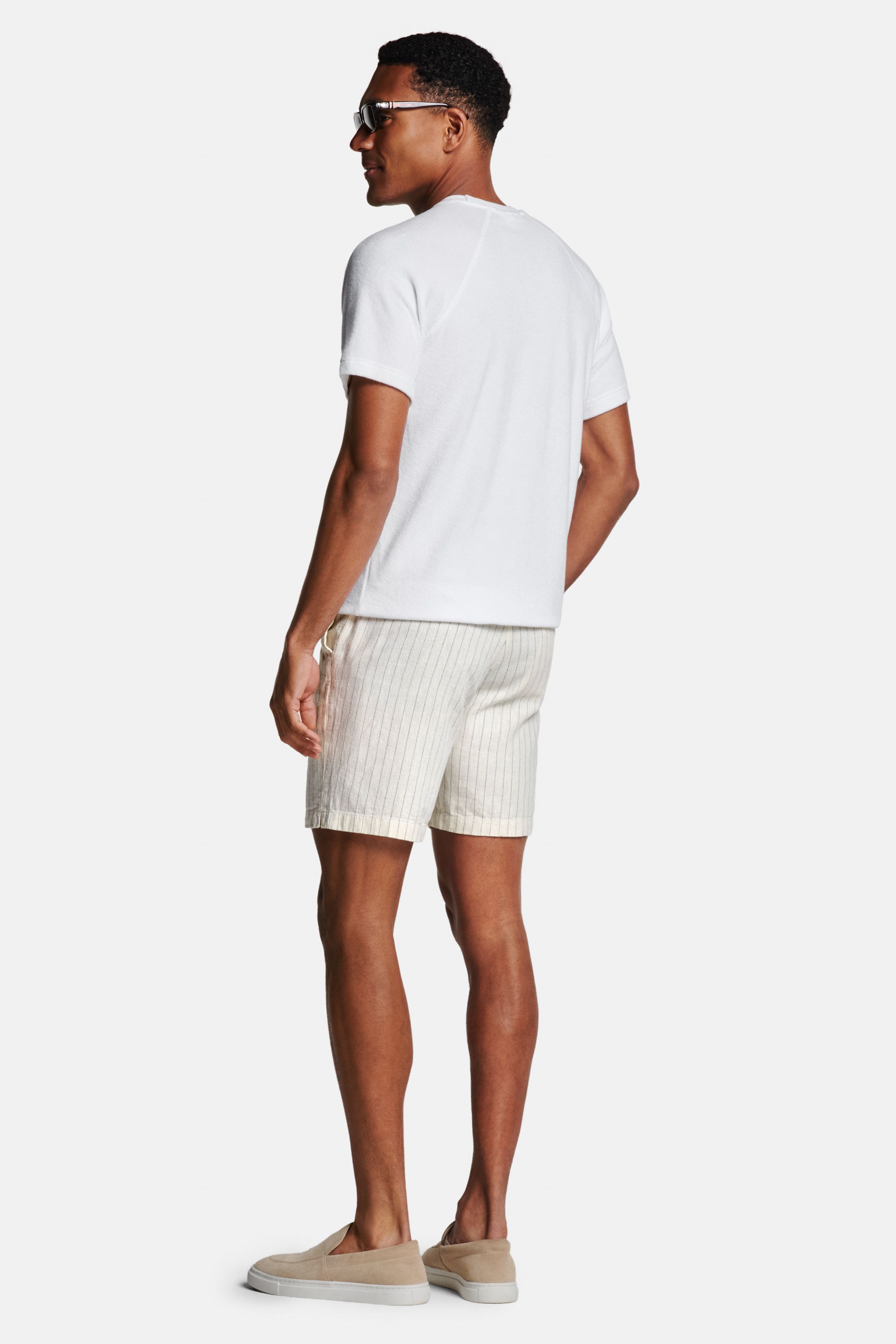 Shorts en Lin – Coconuts Pinstripe (3)