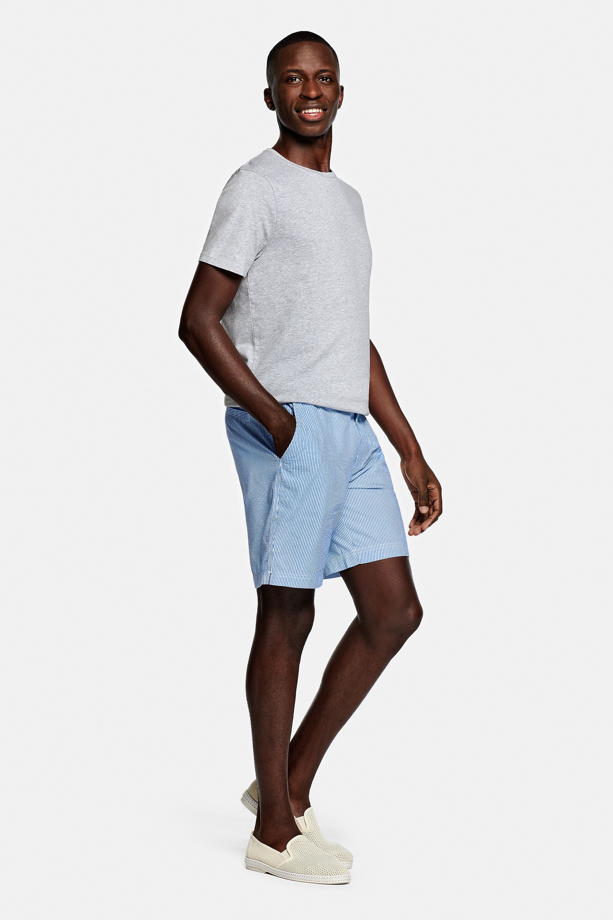 Shorts Seersuckers – Rayures plus larges – Nautics (3)
