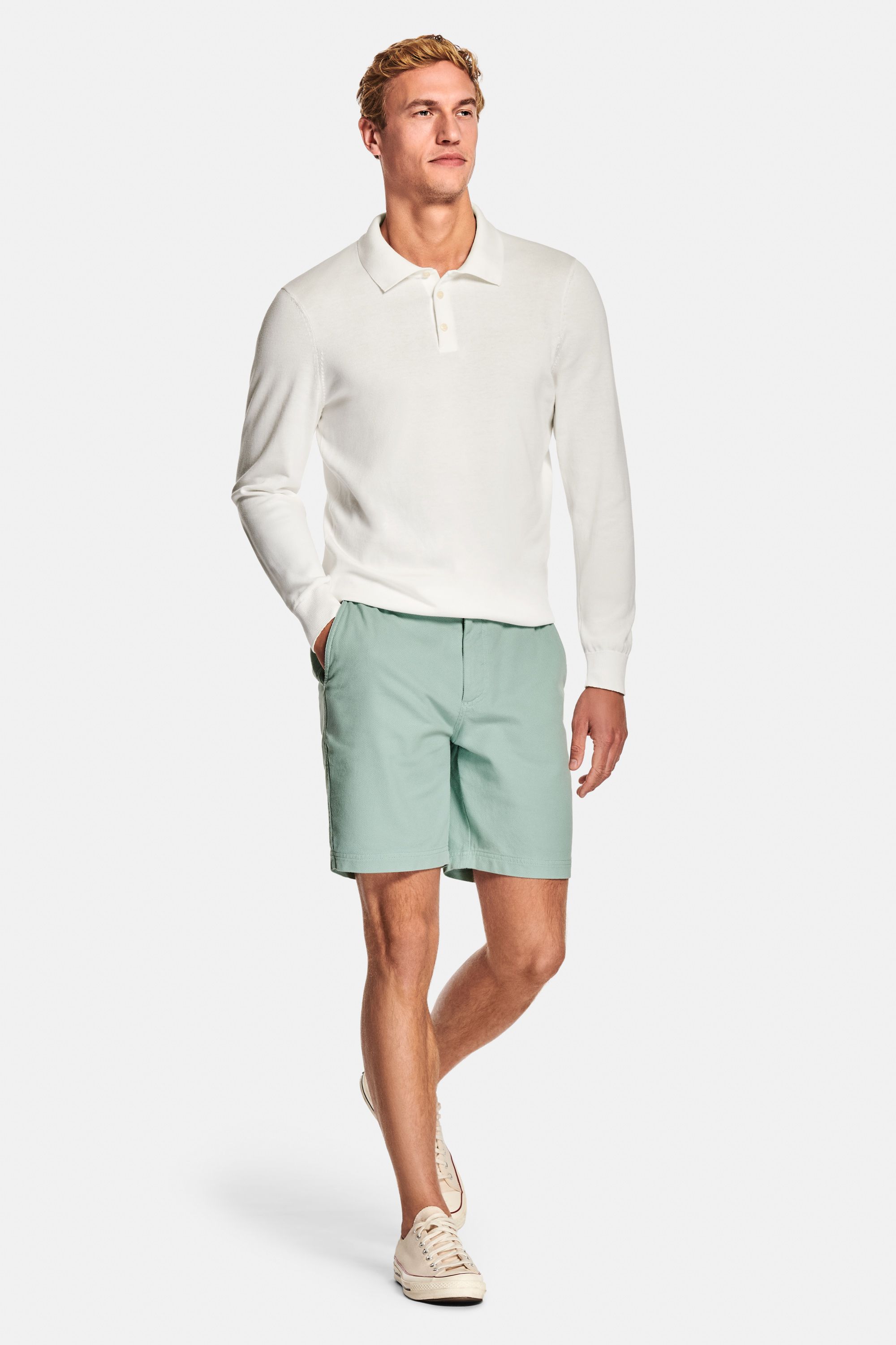 Piqué shorts – Morning Dews (3)