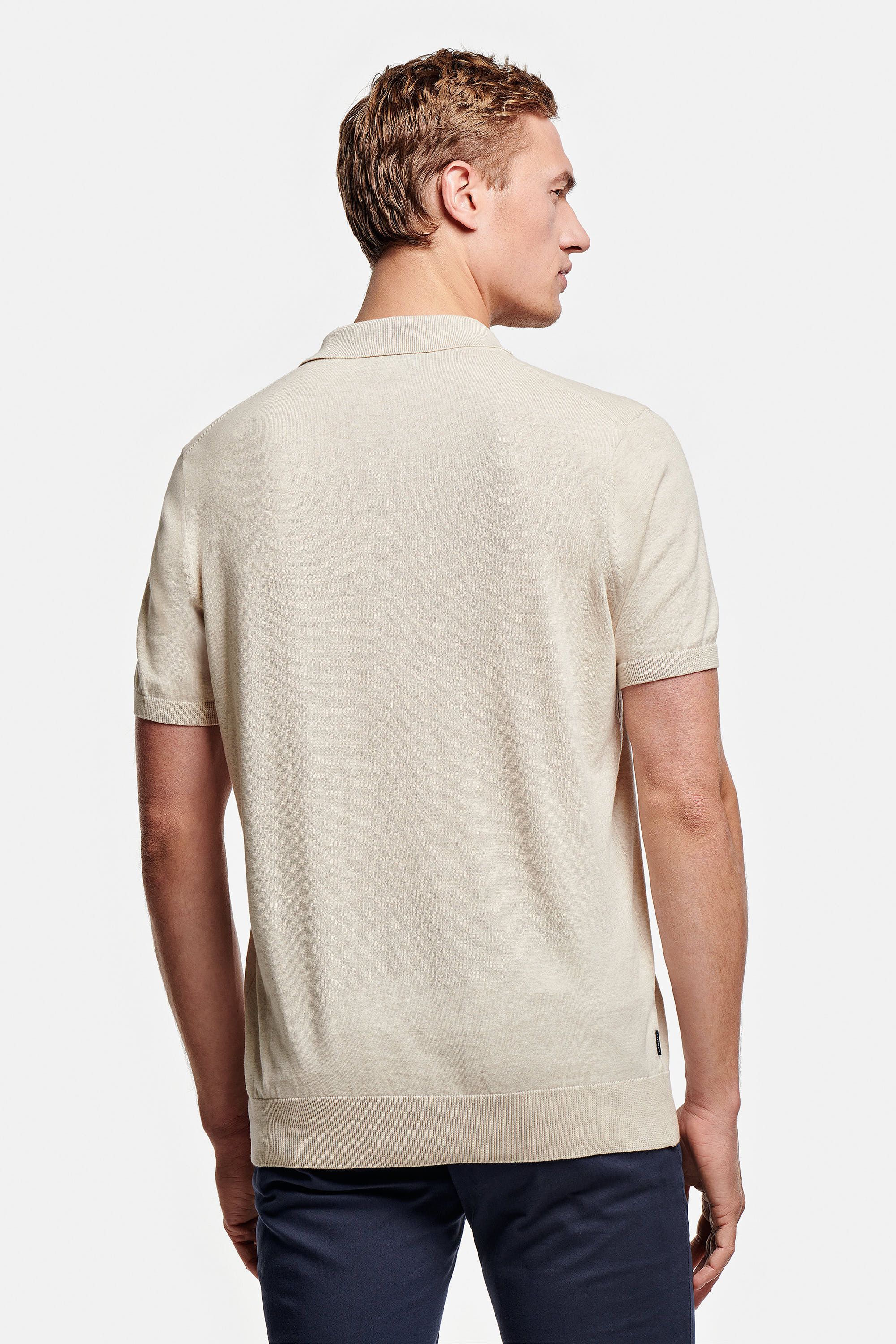 Beige on sale knitted polo