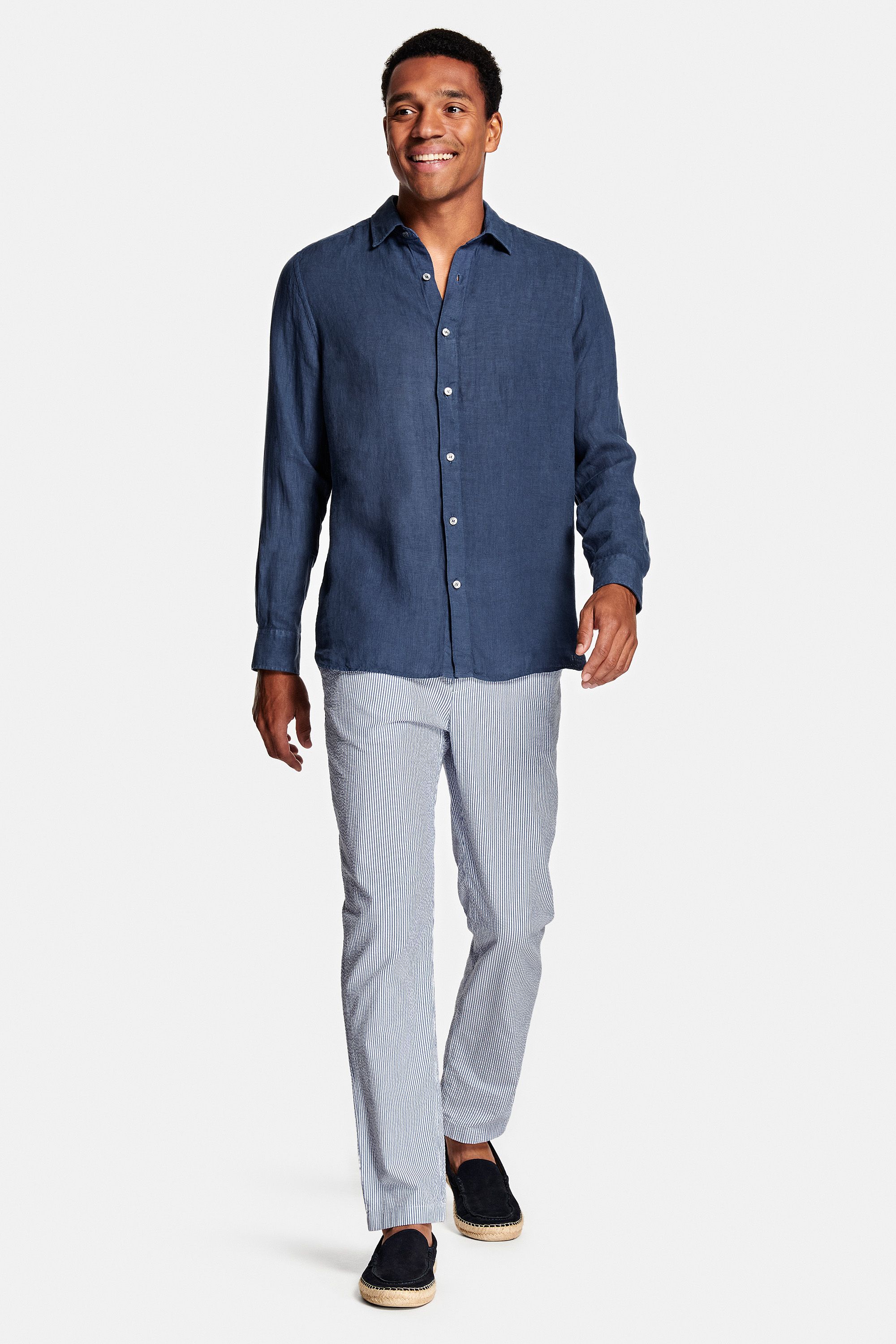 Chemises in linen – Kingfishers (3)