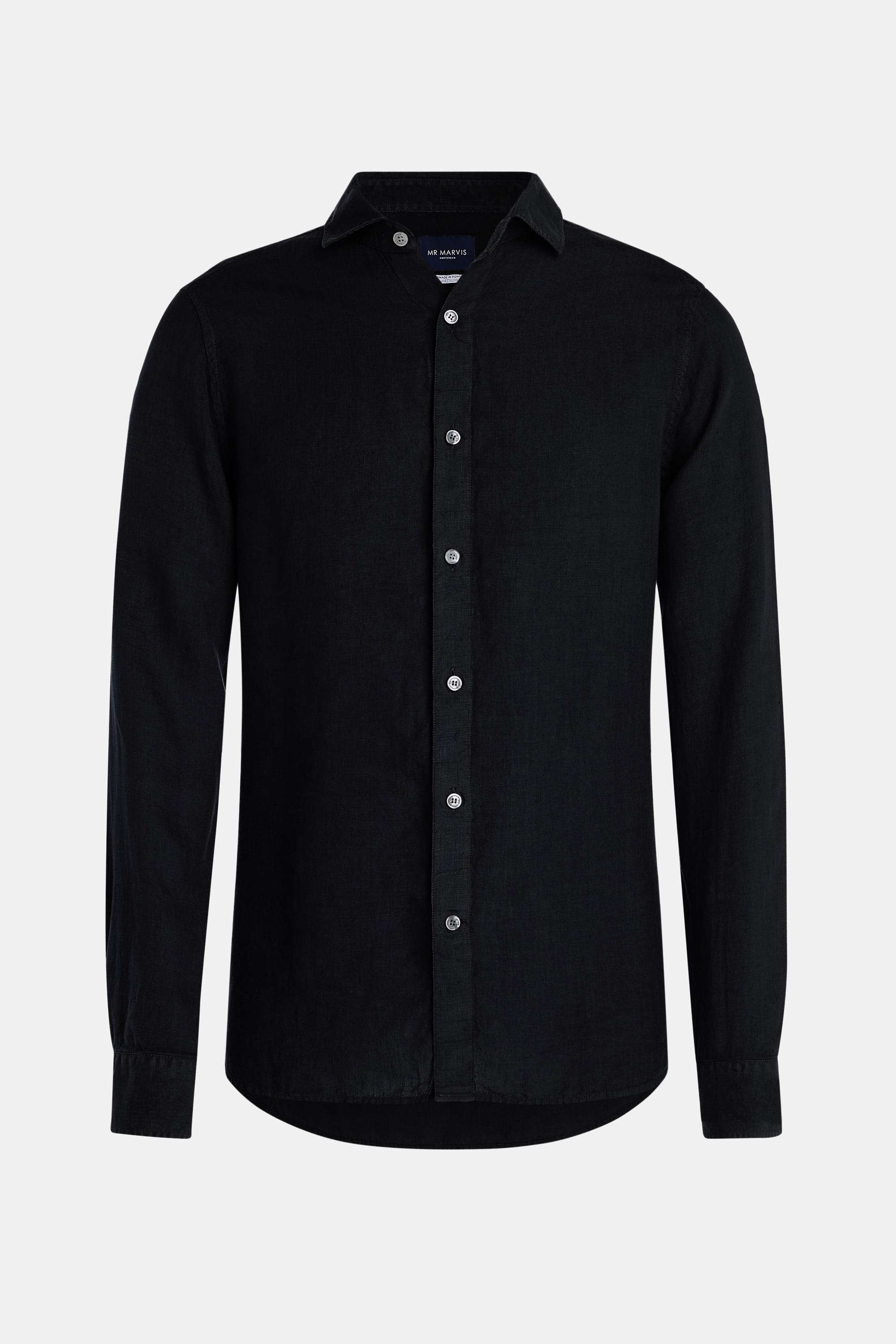 Marvin Shirt in French Linen - White main image 0