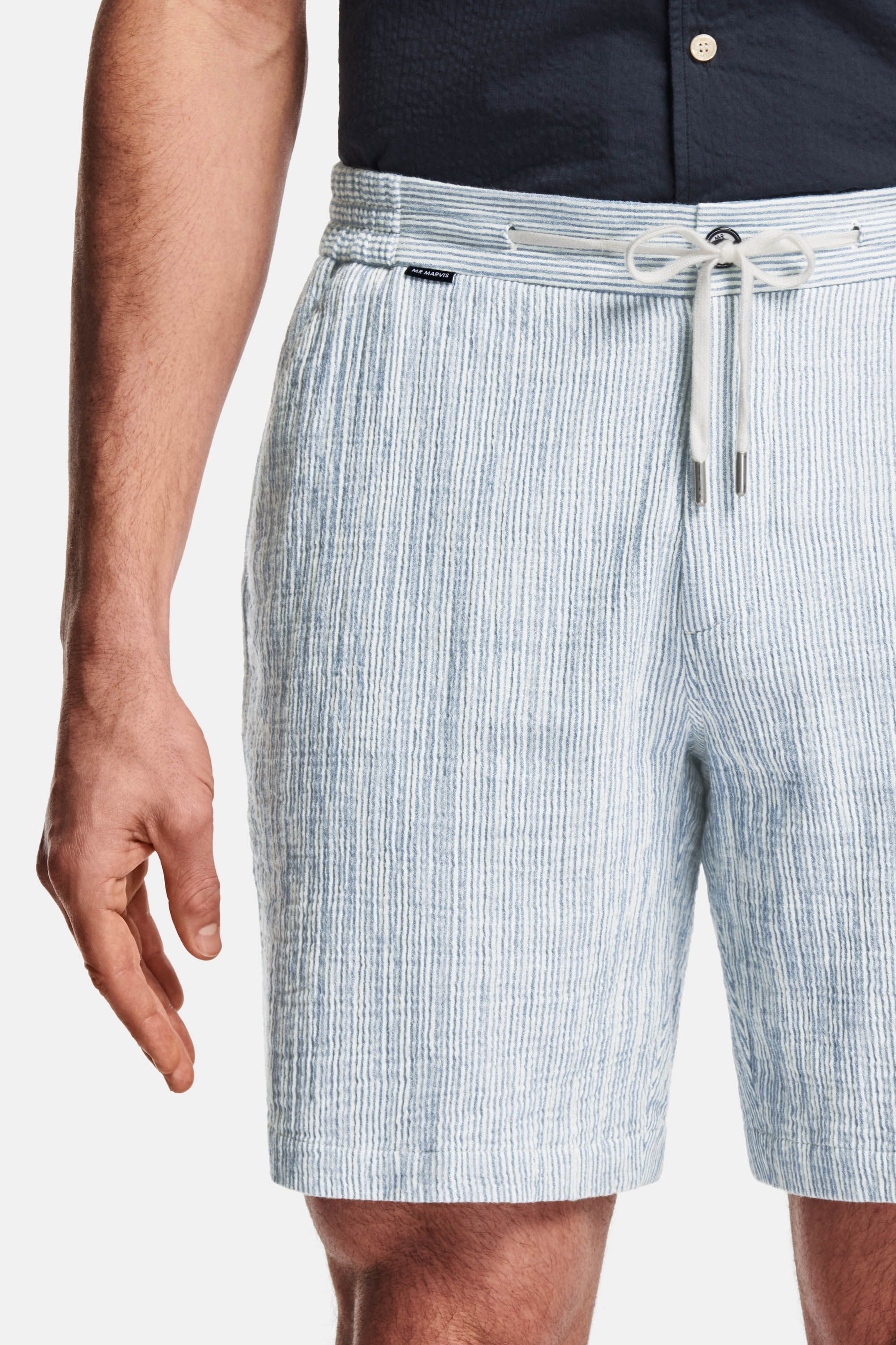Baumwoll-Gaze-Shorts – Positano Blues (5)