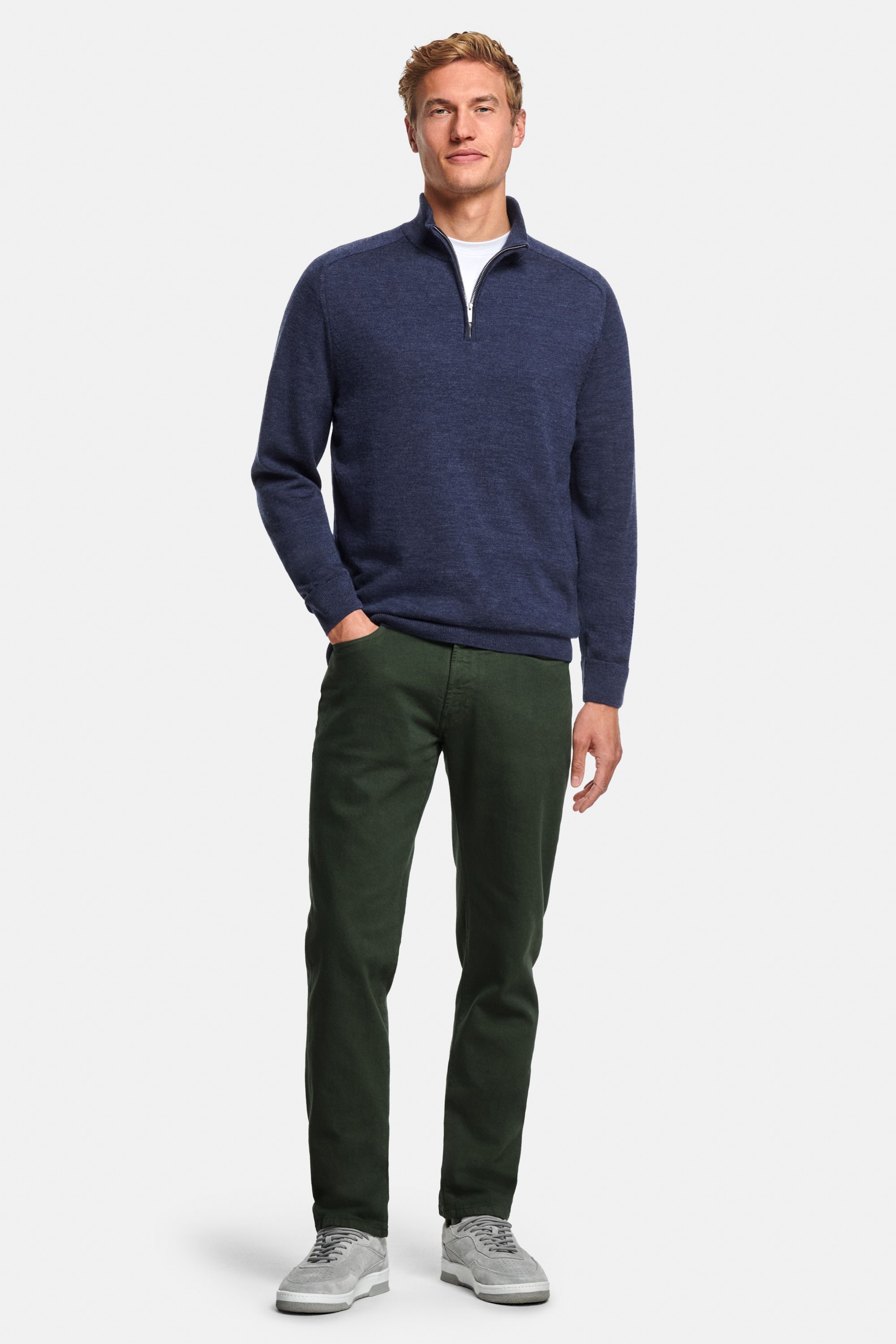 Merino zip-truien – Kingfishers (3)