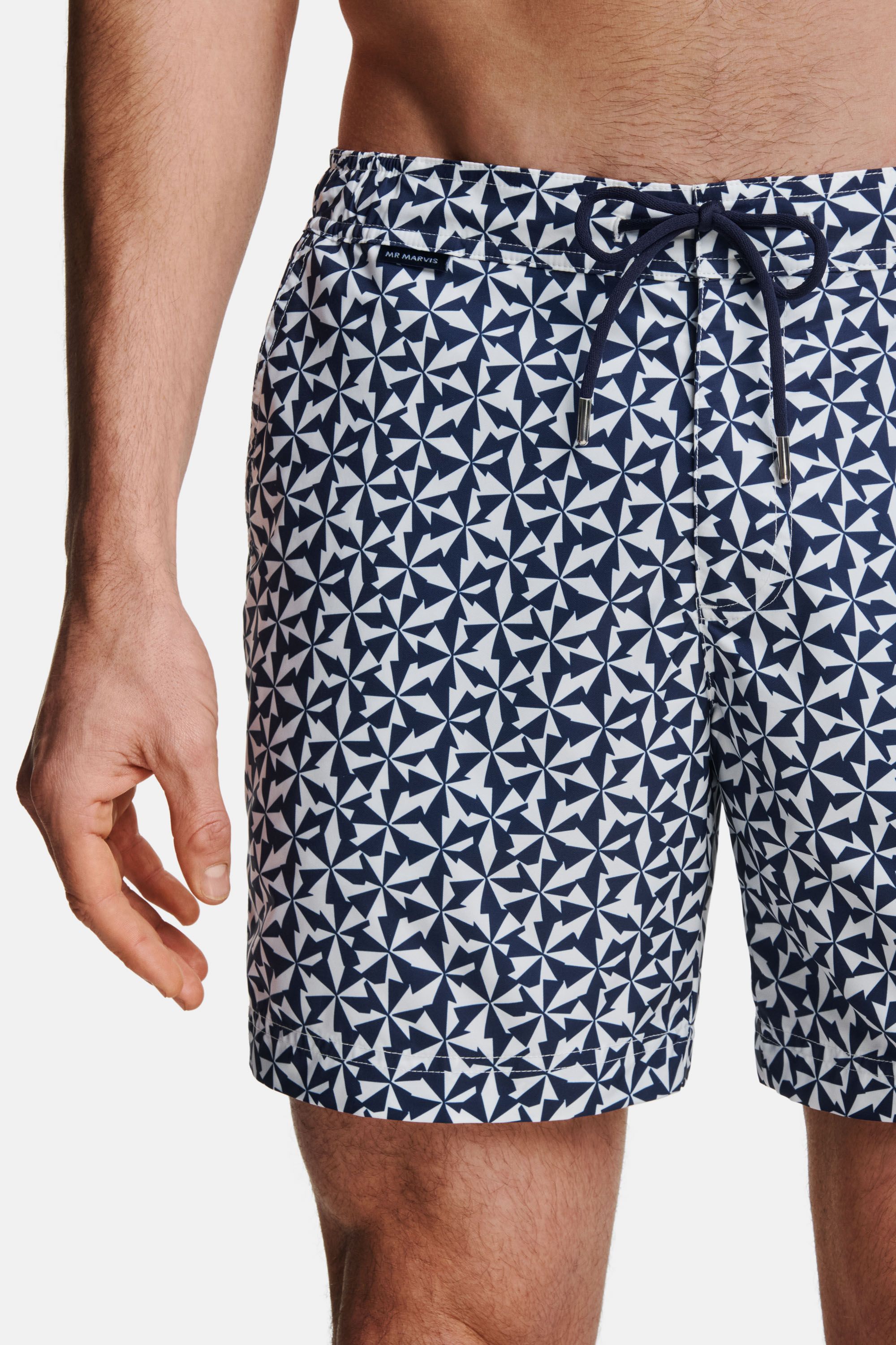 Badeshorts Imprimés – Blue Parasols (4)