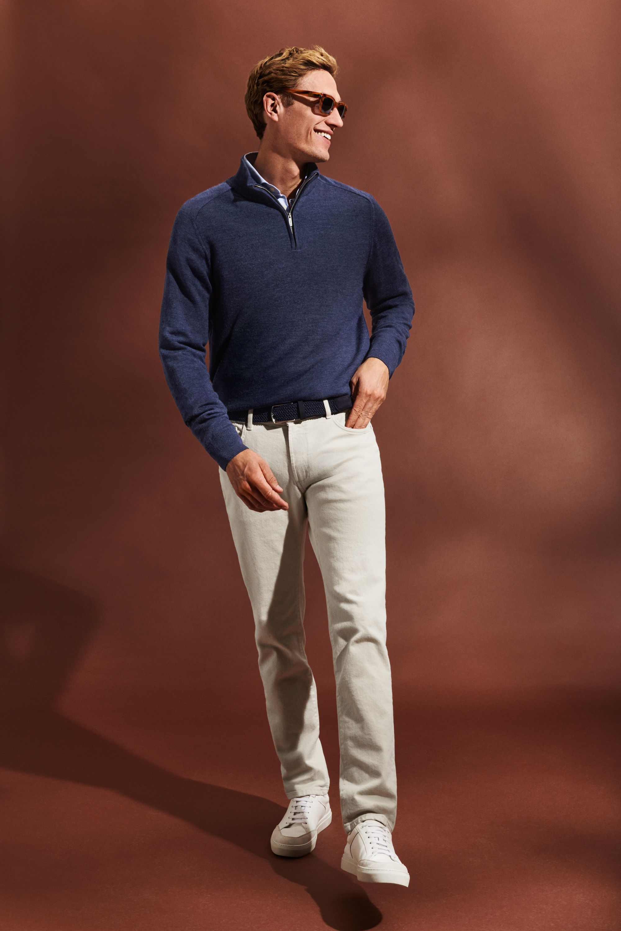 Merino zip-truien – Kingfishers (4)